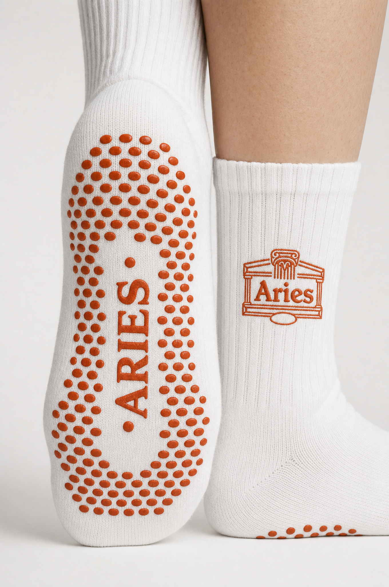 Aries AstroWorld Grip Socks - Burnt Orange