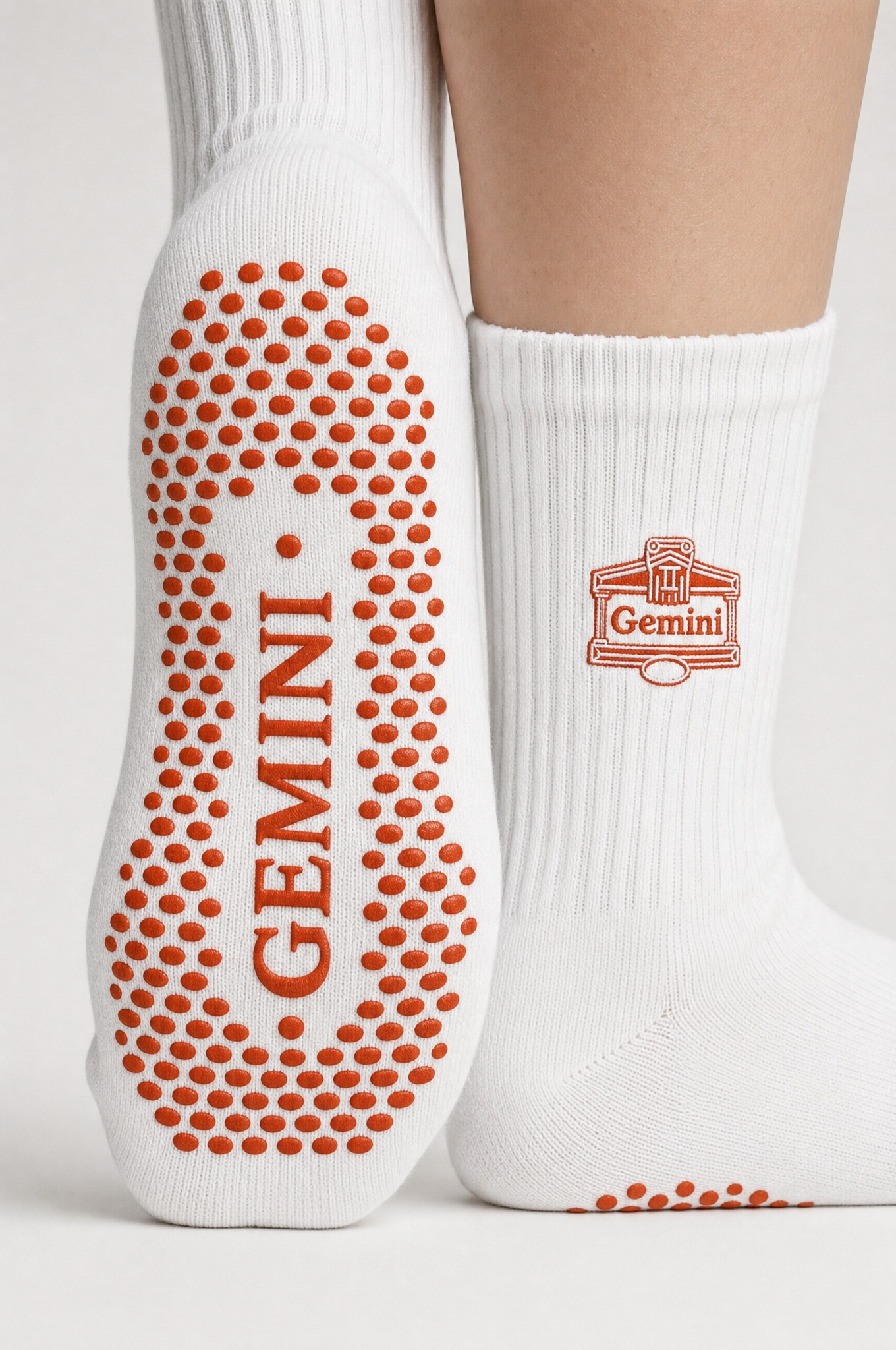 Gemini AstroWorld Grip Socks - Burnt Orange