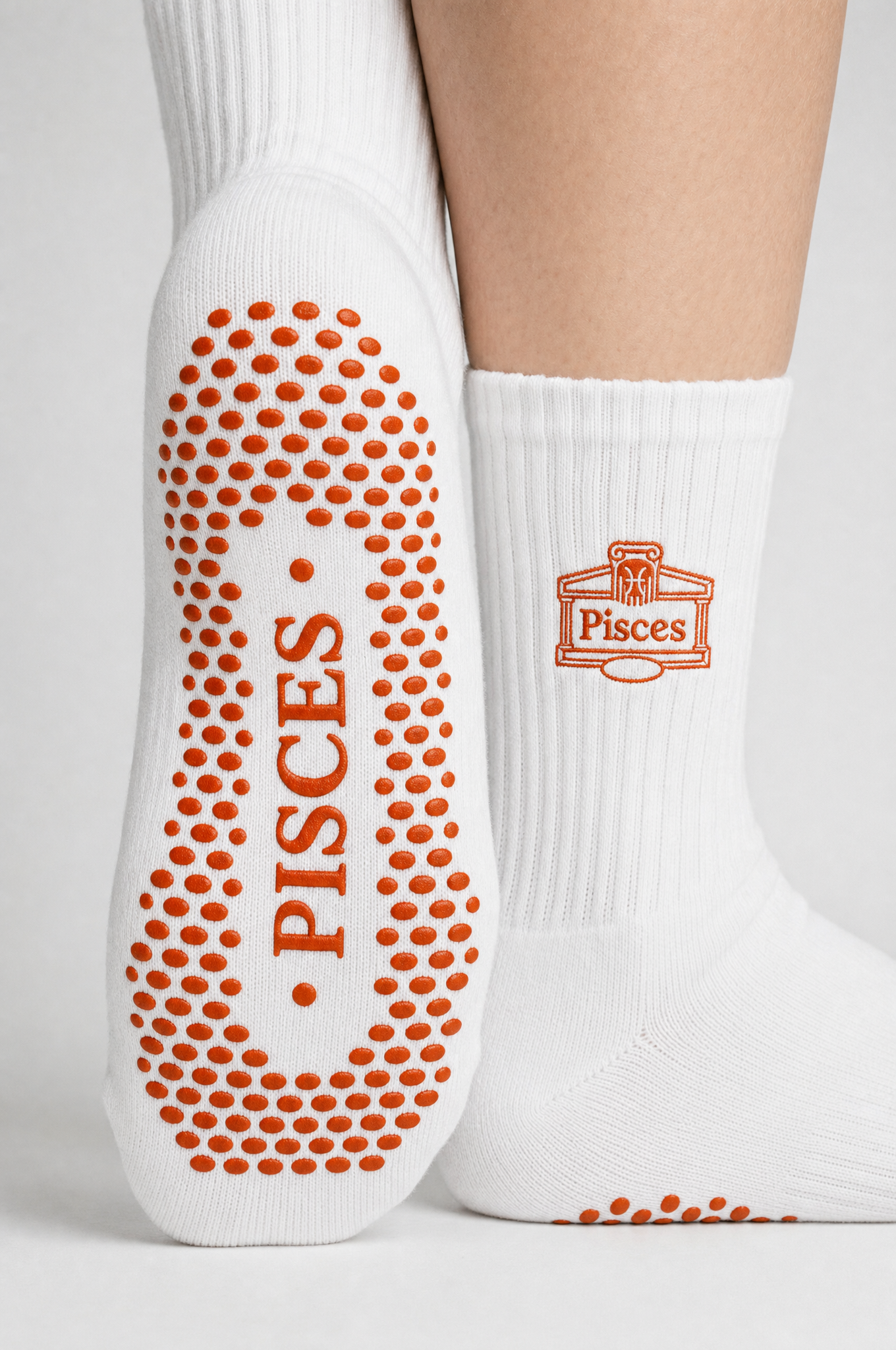 Pisces AstroWorld Grip Socks - Burnt Orange