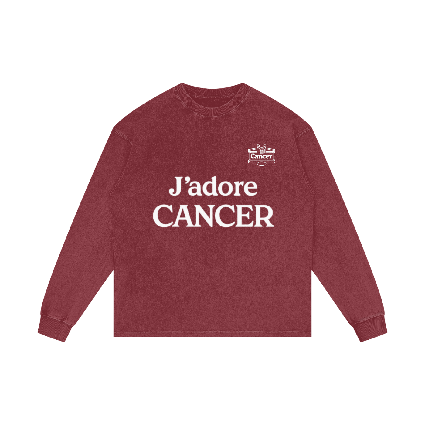 Acid Wash Oversize Long Sleeve T-Shirt
