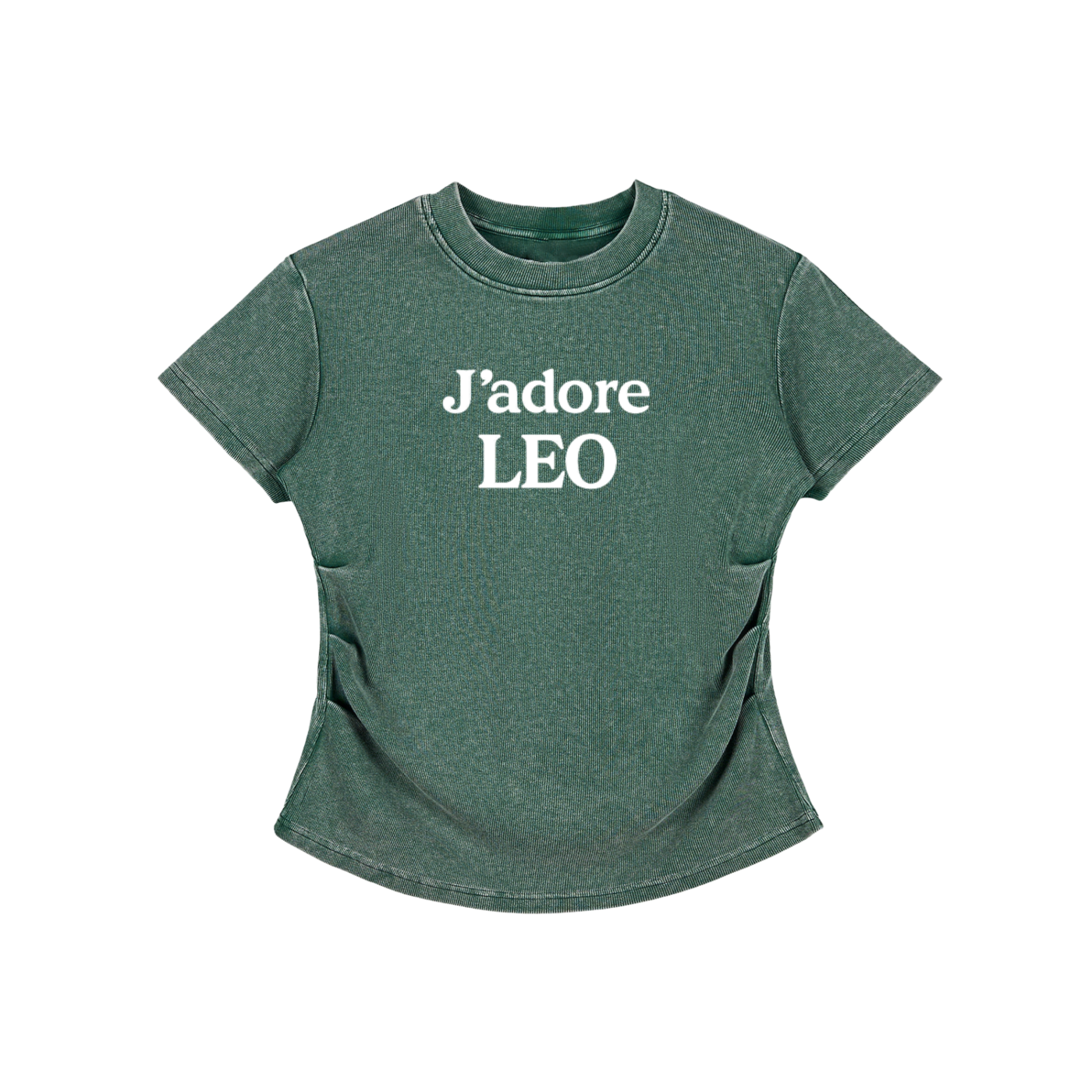 Vintage Washed Bodycon Cotton T-Shirt