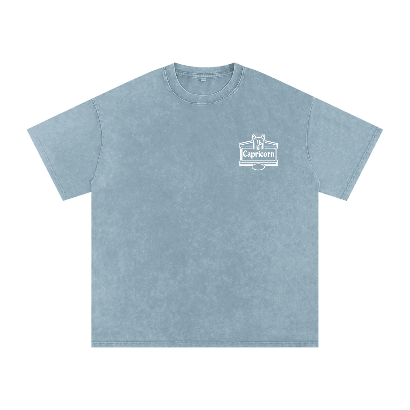 Capricorn ♑️ Snow Washed Oversized Cotton T-Shirt