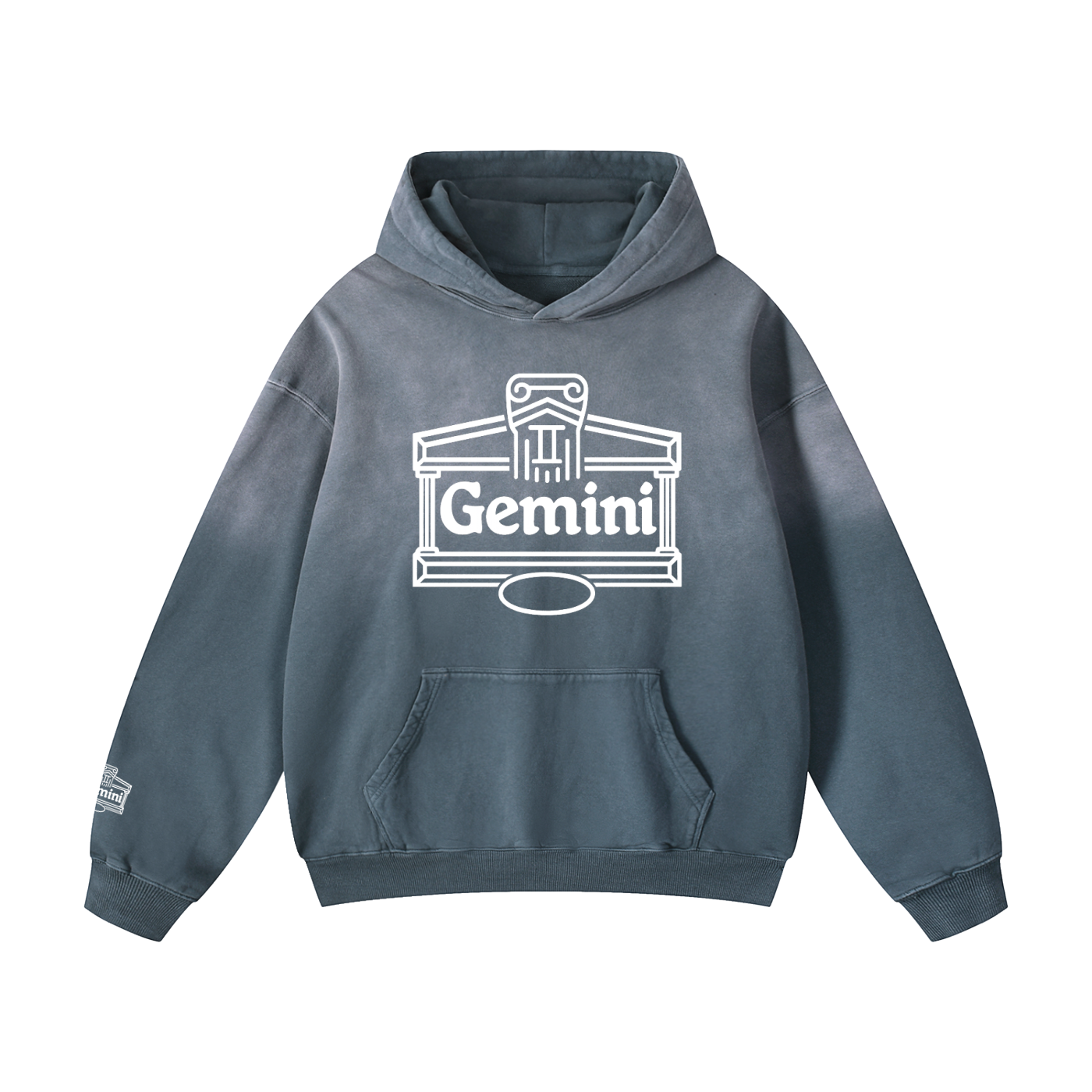 Gemini ♊️  Heavyweight Sunfade Oversized Hoodie
