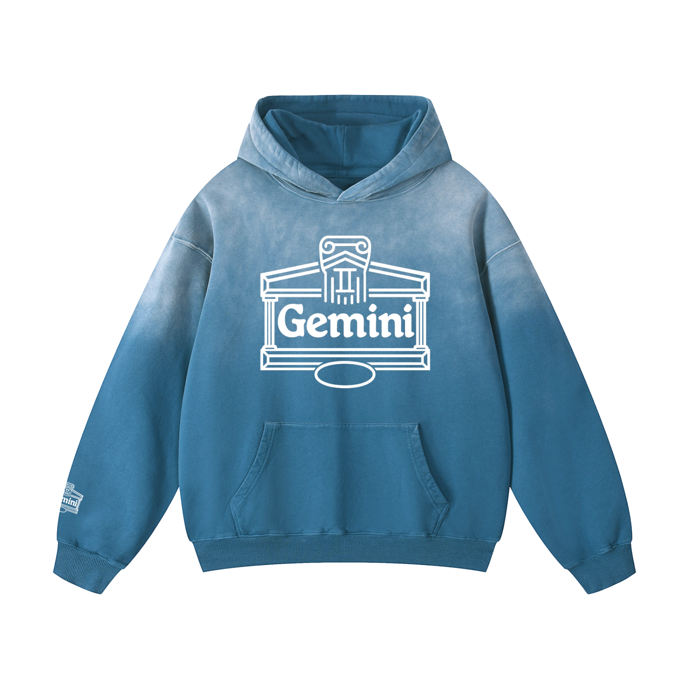 Gemini ♊️  Heavyweight Sunfade Oversized Hoodie