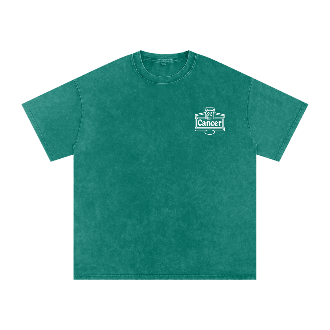 Cancer ♋️  Snow Washed Oversized Cotton T-Shirt