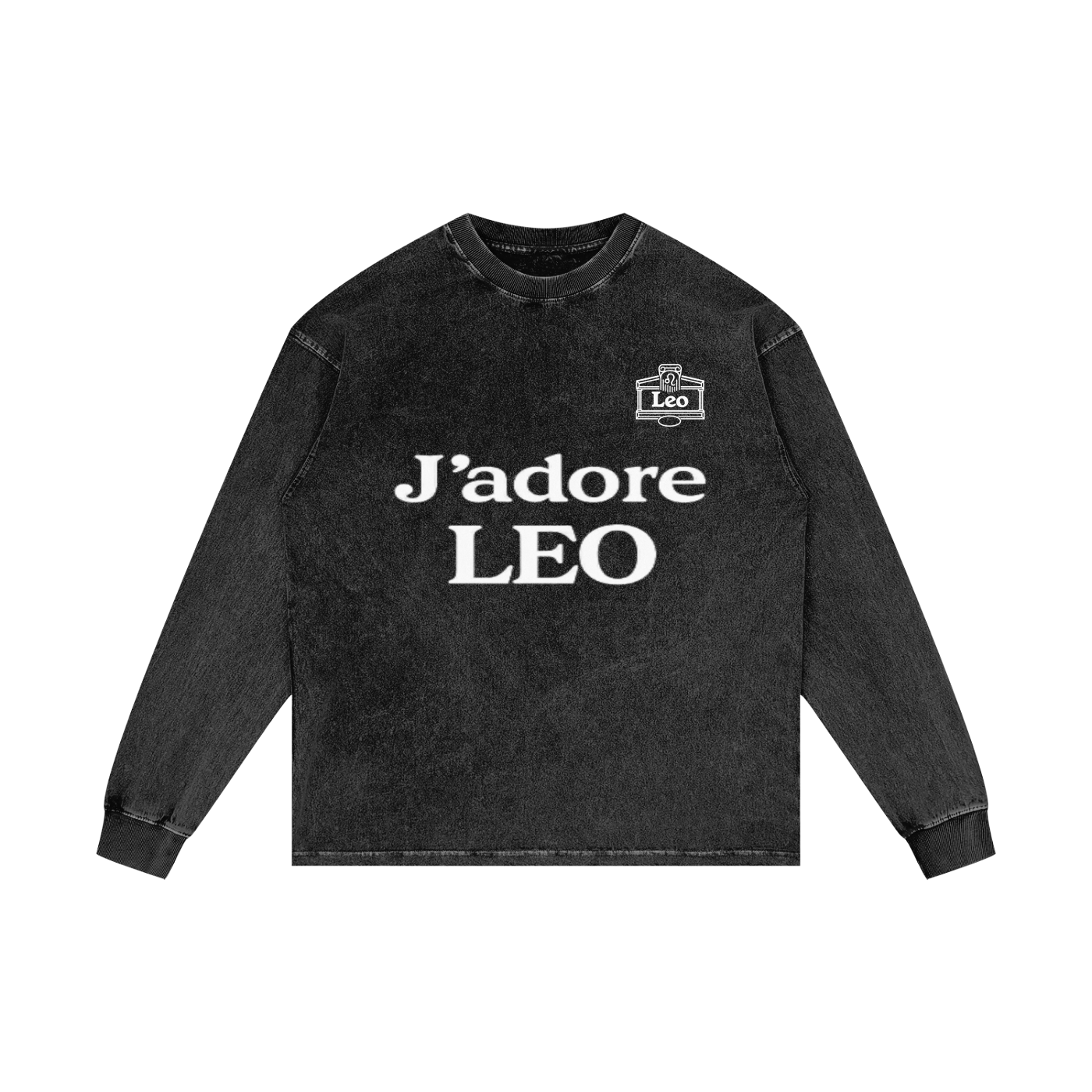 Acid Wash Oversize Long Sleeve T-Shirt
