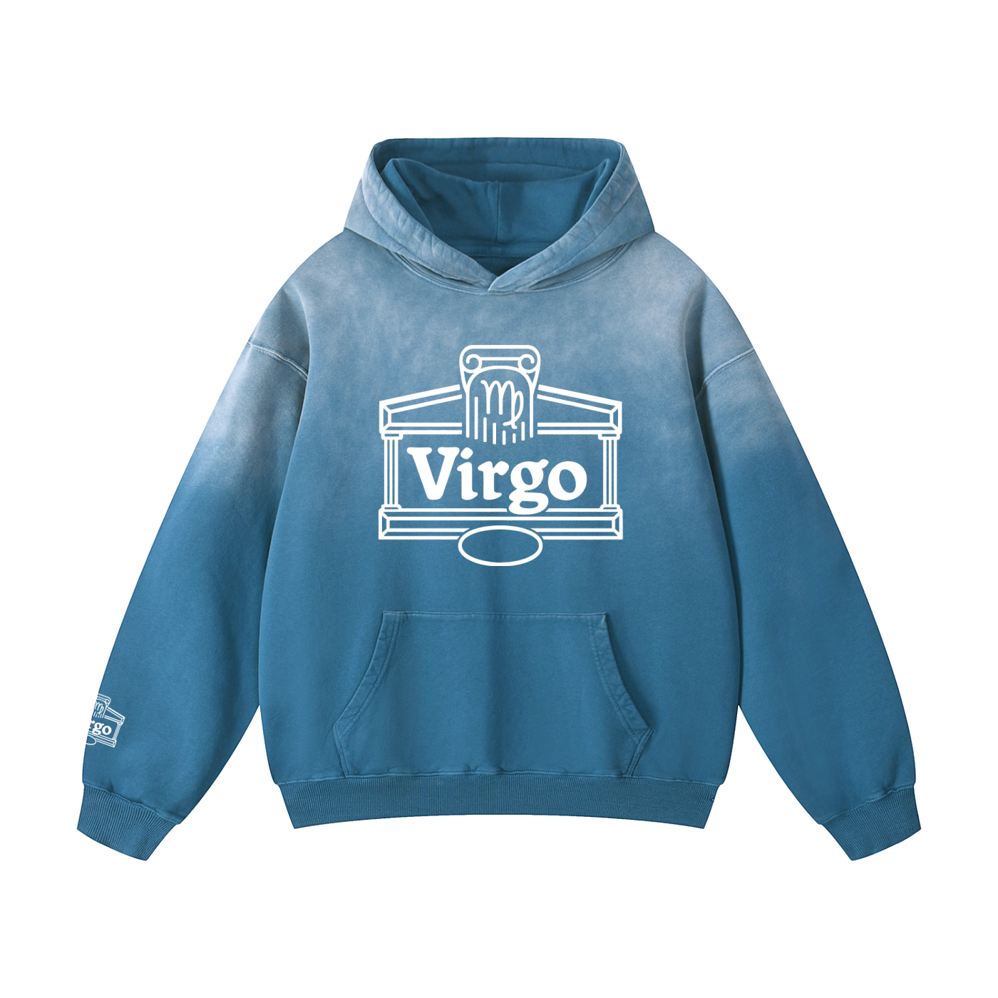 Virgo ♍️ Heavyweight Sunfade Oversized Hoodie