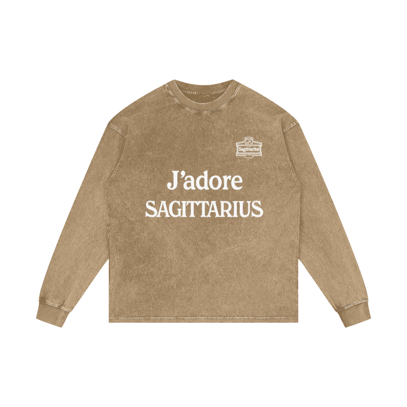 Acid Wash Oversize Long Sleeve T-Shirt