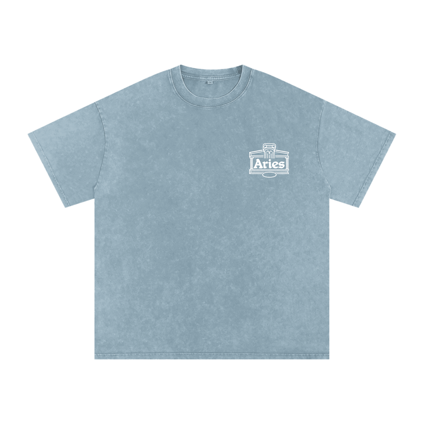 Aries ♈️ Snow Washed Oversized Cotton T-Shirt