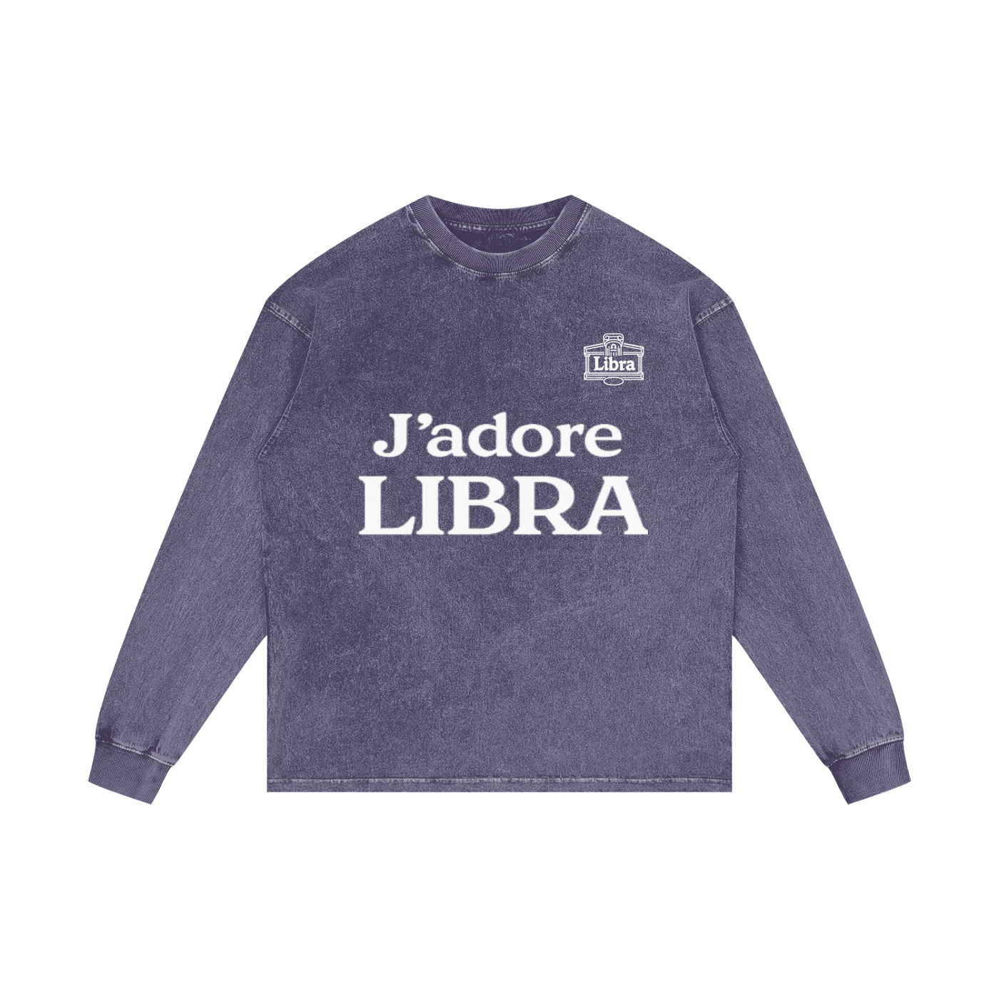 Acid Wash Oversize Long Sleeve T-Shirt