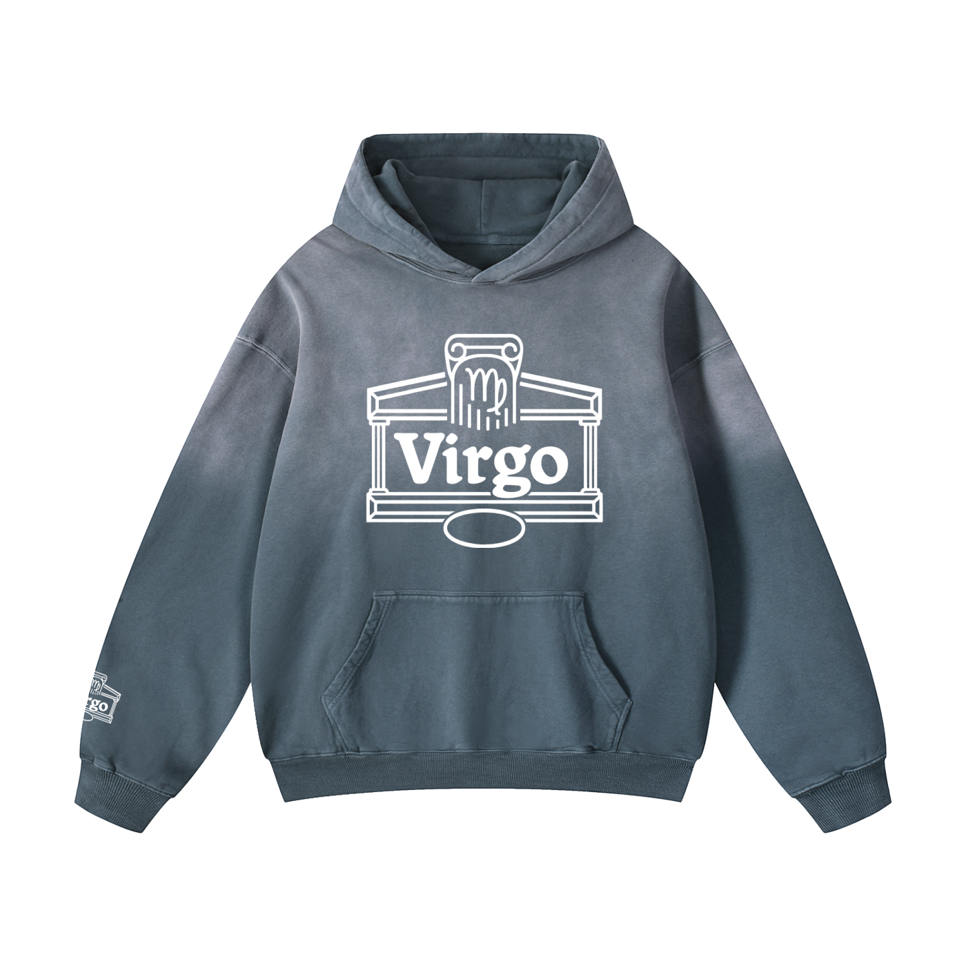 Virgo ♍️ Heavyweight Sunfade Oversized Hoodie