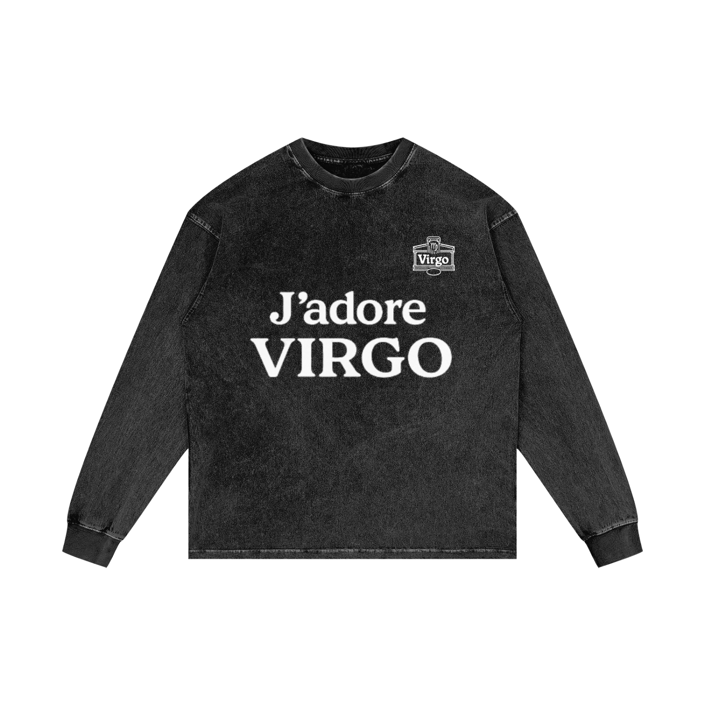 Acid Wash Oversize Long Sleeve T-Shirt
