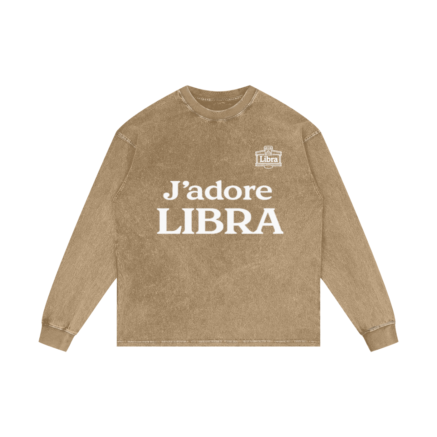 Acid Wash Oversize Long Sleeve T-Shirt