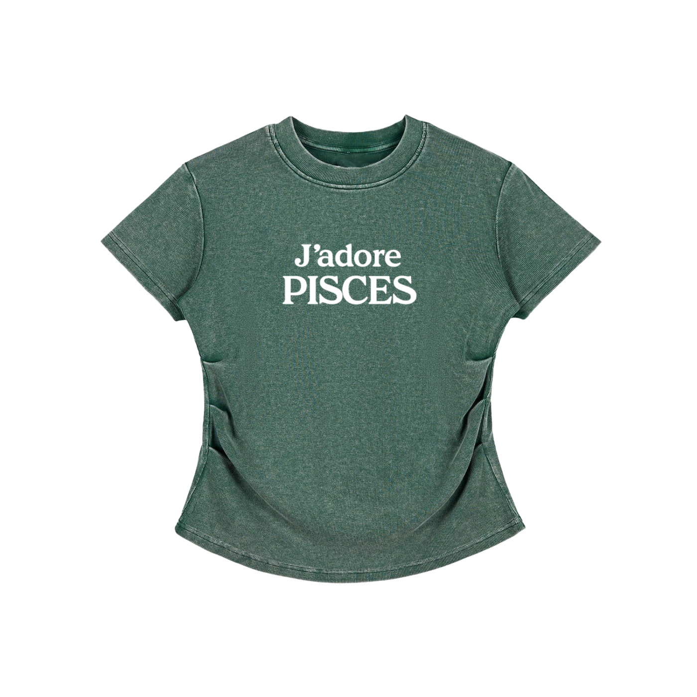 Vintage Washed Bodycon Cotton T-Shirt