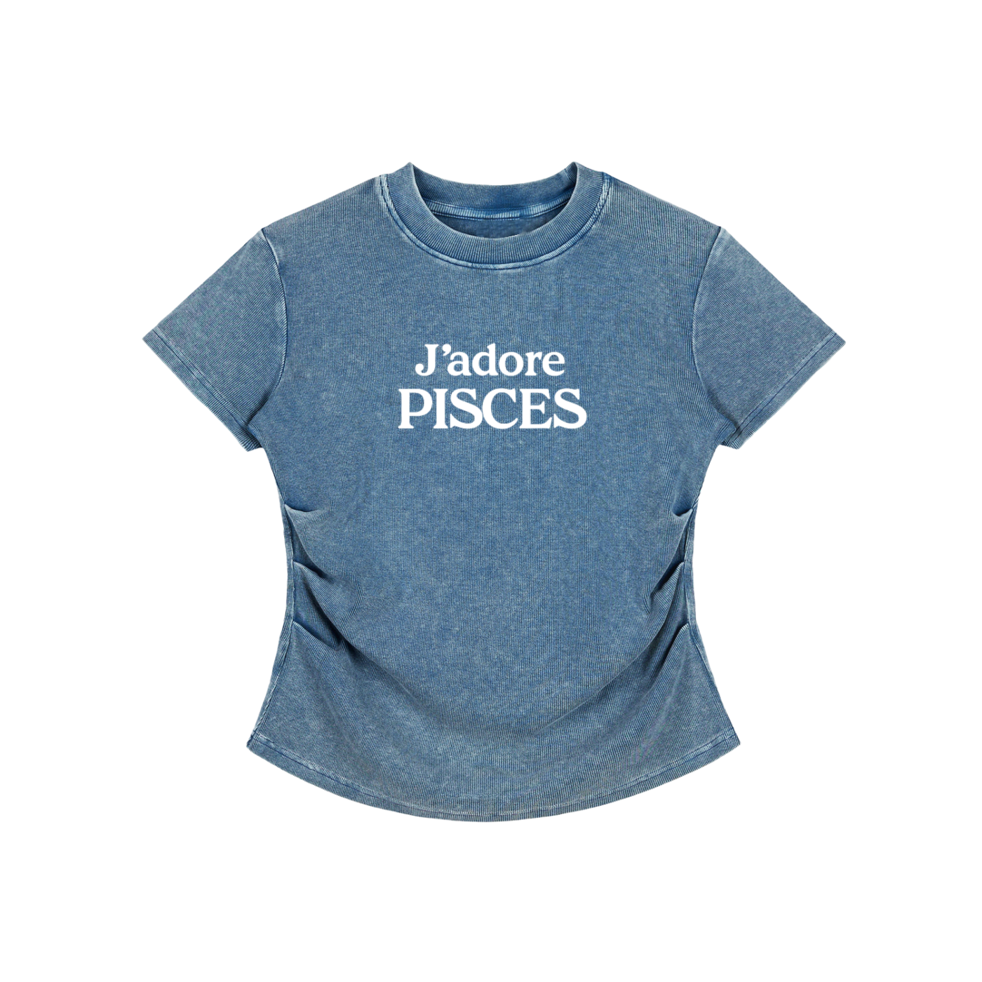 Vintage Washed Bodycon Cotton T-Shirt