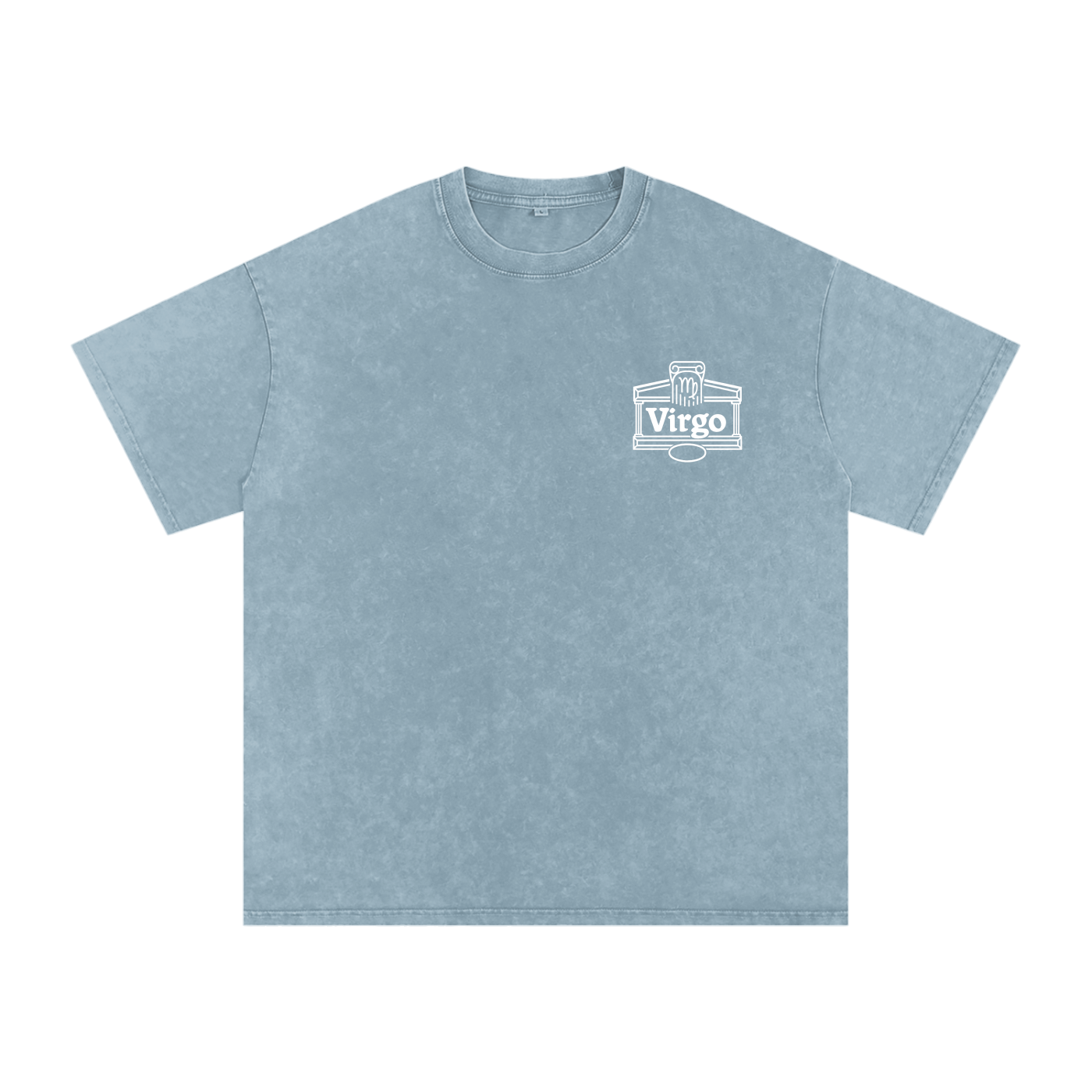 Virgo ♍️ Snow Washed Oversized Cotton T-Shirt