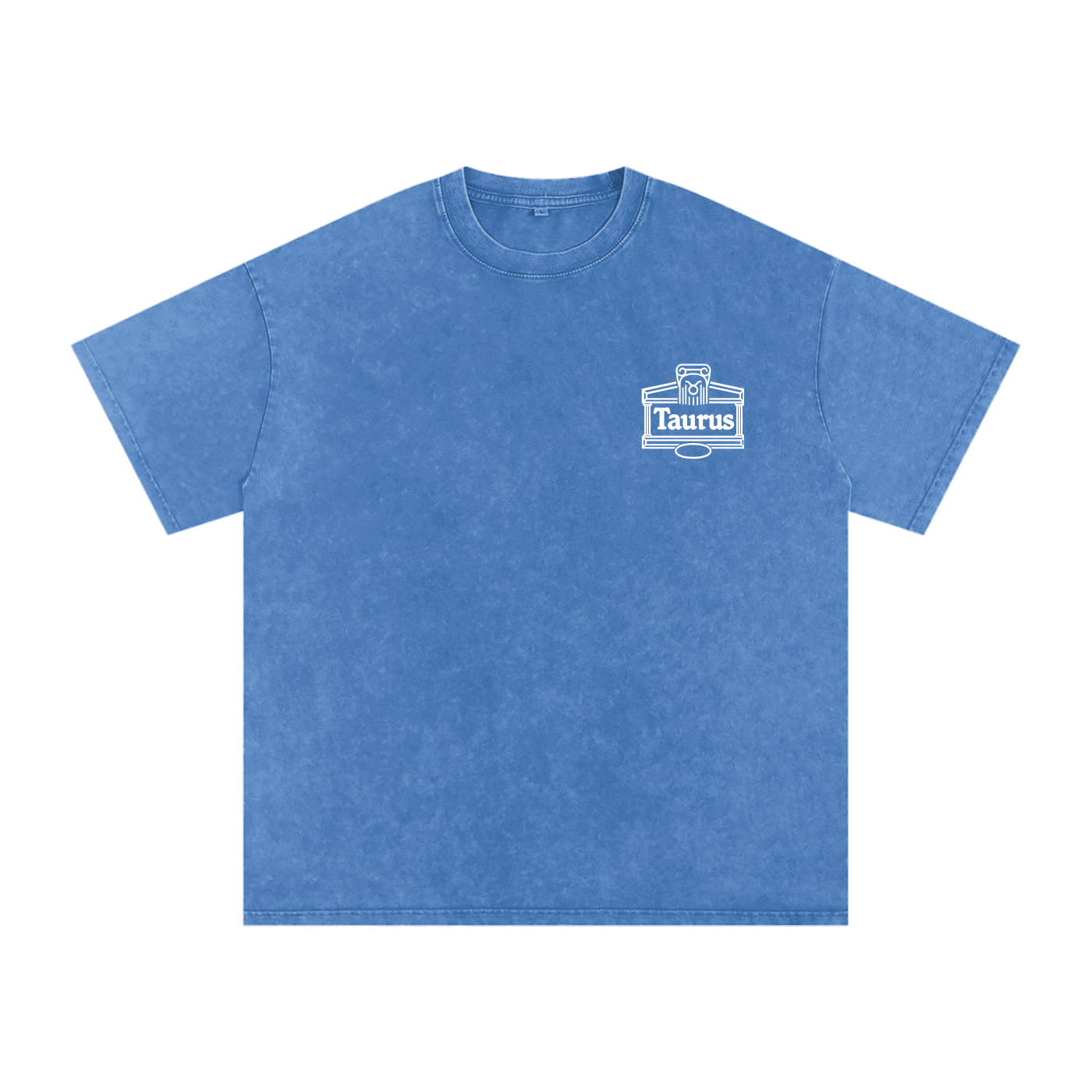 Taurus ♉️ Snow Washed Oversized Cotton T-Shirt