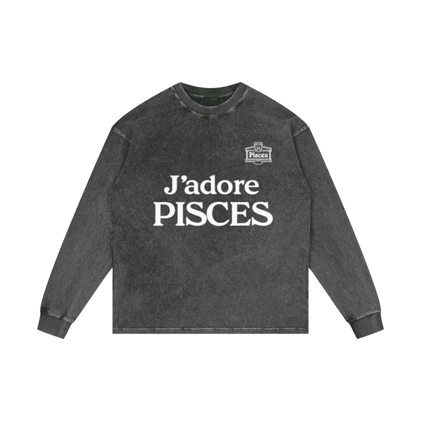 Acid Wash Oversize Long Sleeve T-Shirt