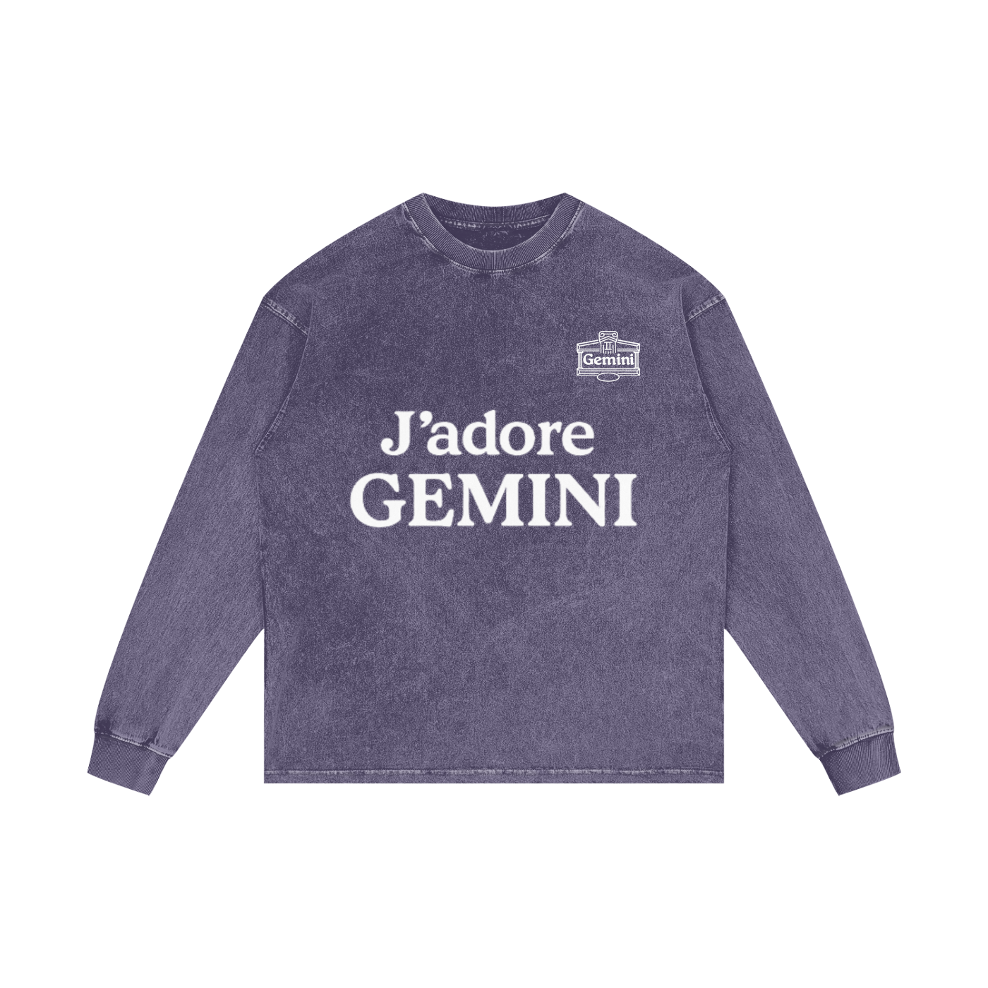 Acid Wash Oversize Long Sleeve T-Shirt