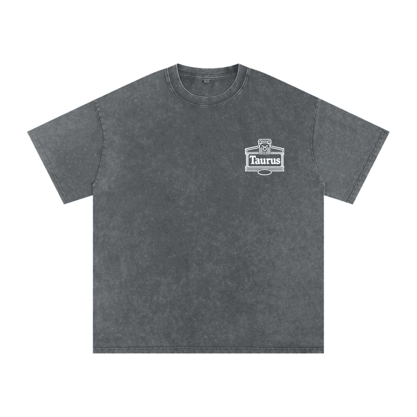 Taurus ♉️ Snow Washed Oversized Cotton T-Shirt