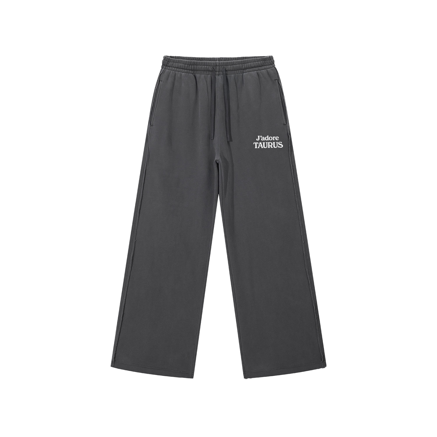 Taurus ♉️ Snow Washed Raw Edge Sweatpants