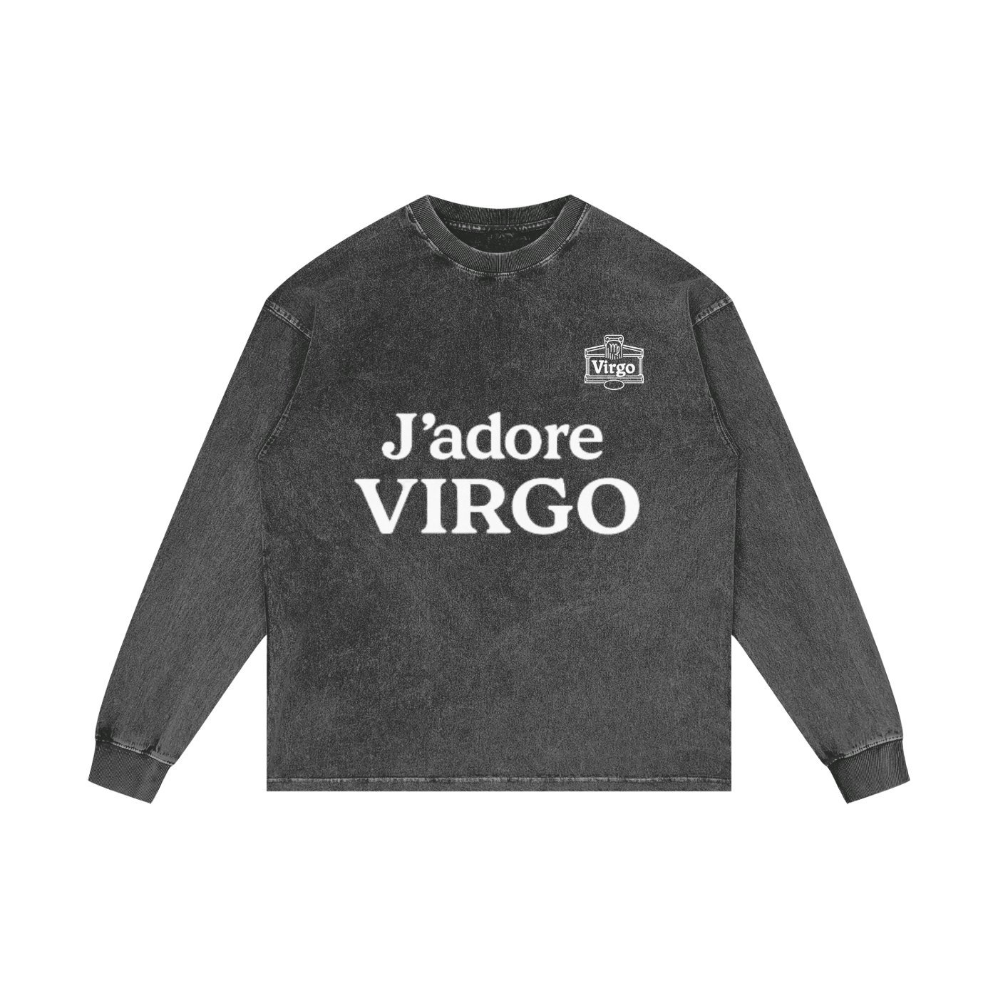 Acid Wash Oversize Long Sleeve T-Shirt