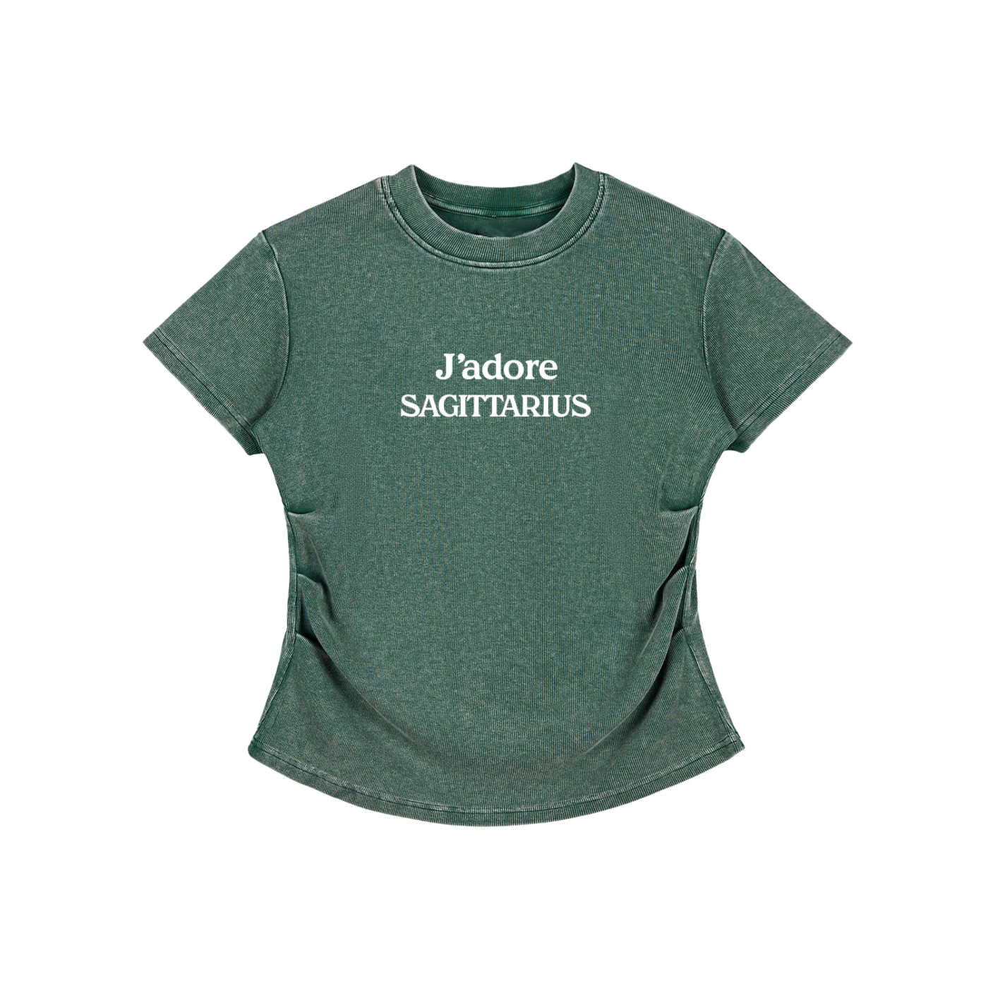 Vintage Washed Bodycon Cotton T-Shirt