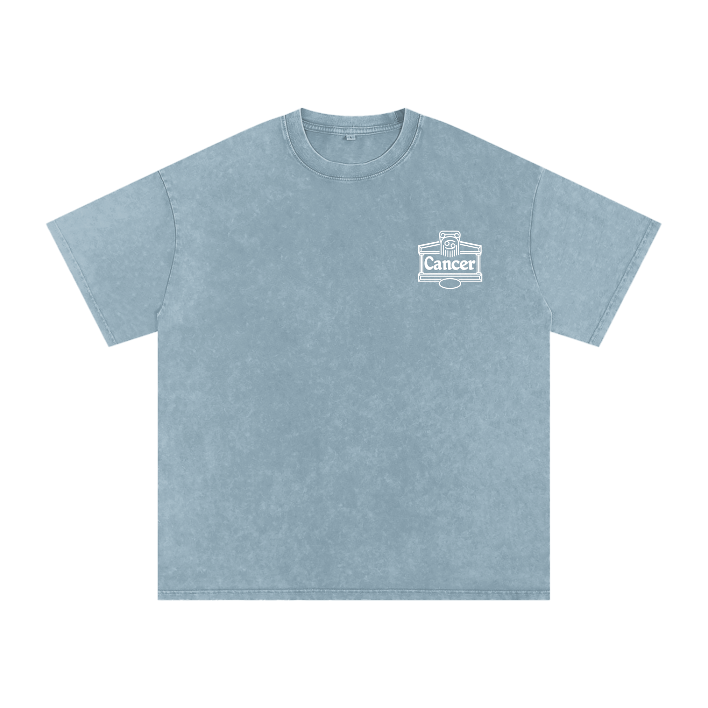 Cancer ♋️  Snow Washed Oversized Cotton T-Shirt