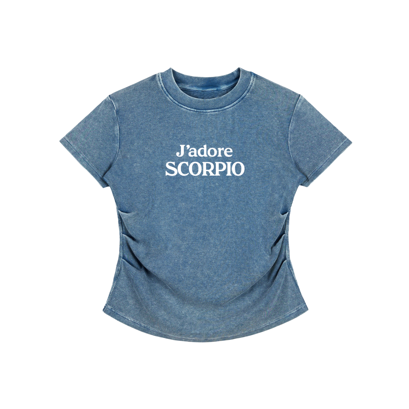 Vintage Washed Bodycon Cotton T-Shirt