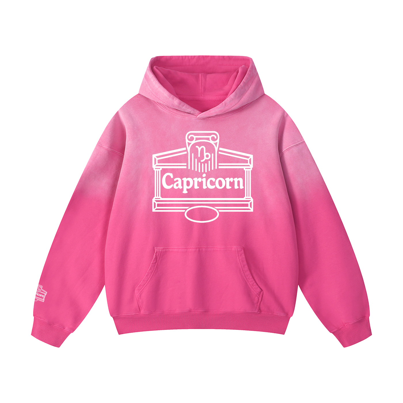 Capricorn ♑ Heavyweight Sunfade Oversized Hoodie