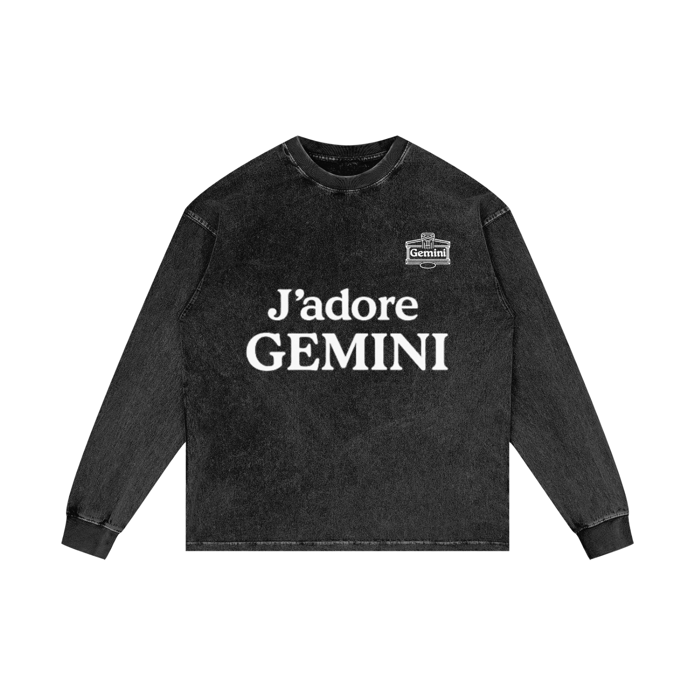 Acid Wash Oversize Long Sleeve T-Shirt