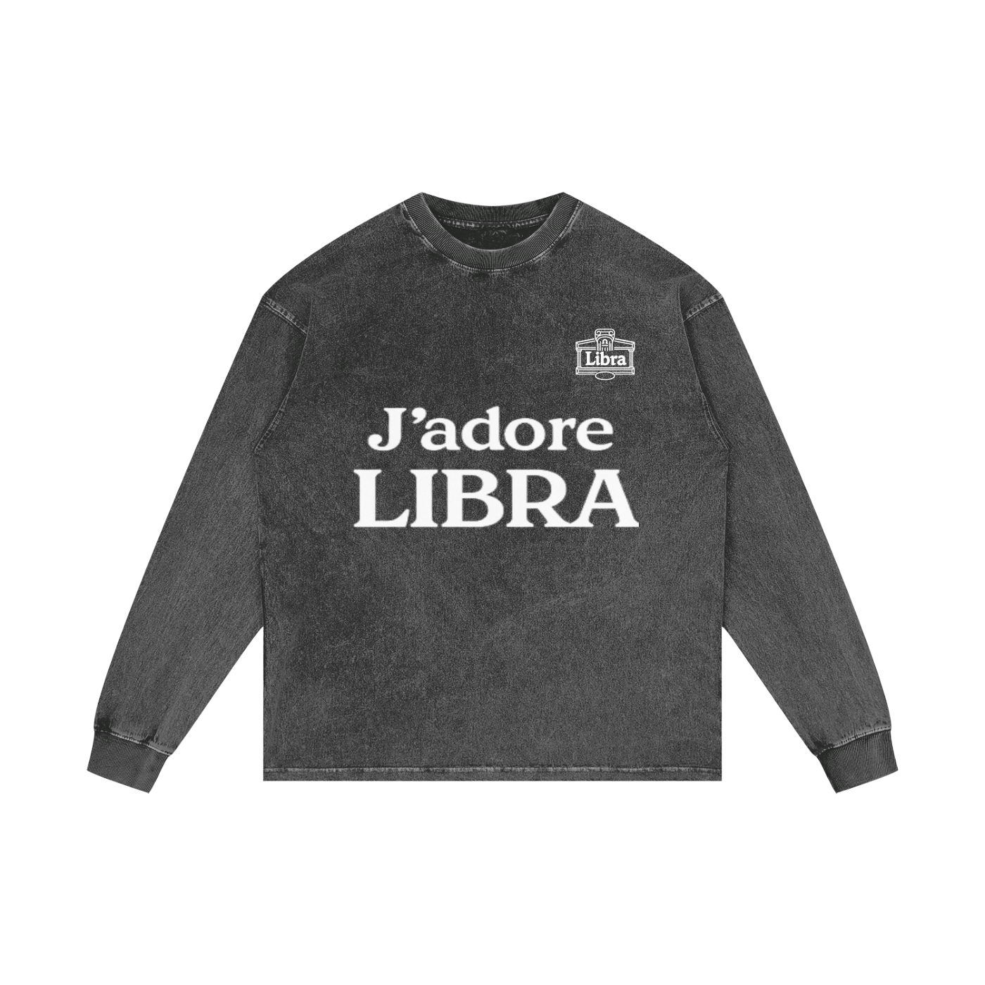 Acid Wash Oversize Long Sleeve T-Shirt
