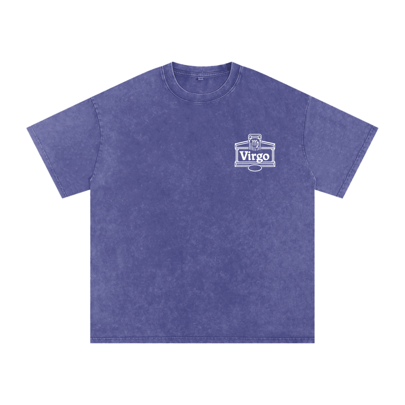 Virgo ♍️ Snow Washed Oversized Cotton T-Shirt