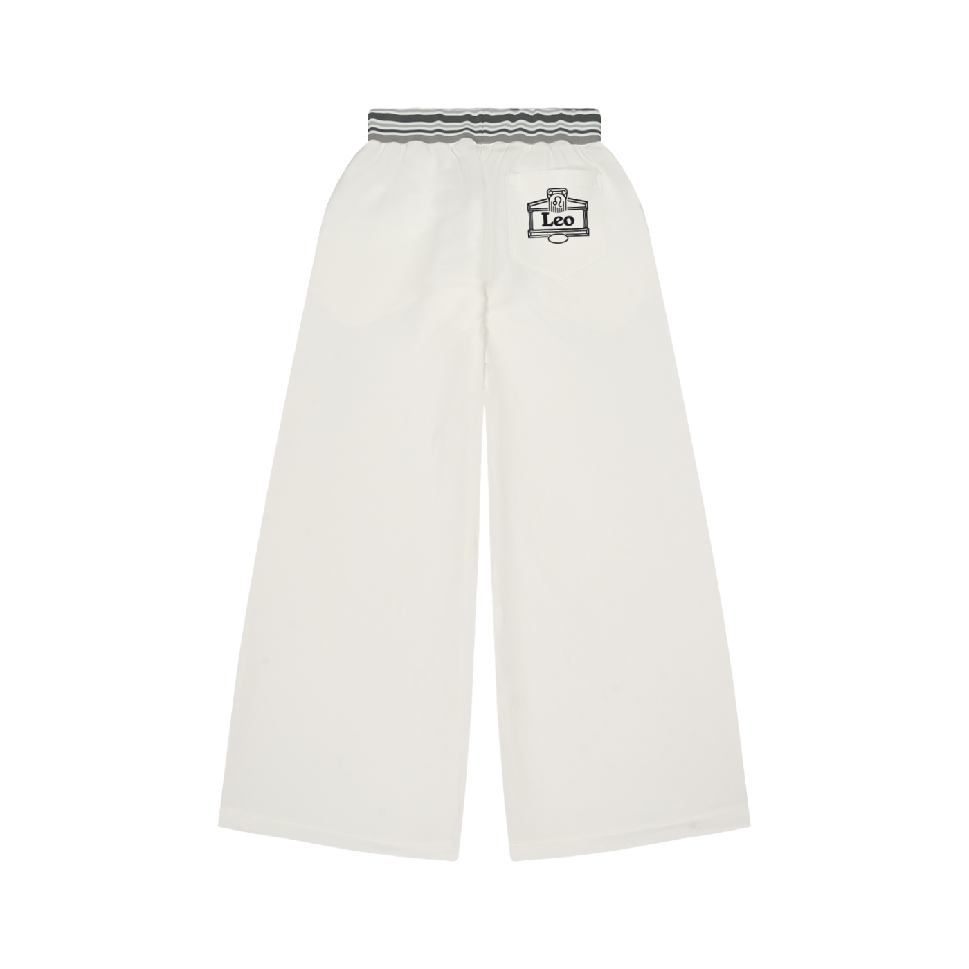 Striped Waist Wide Leg Pants