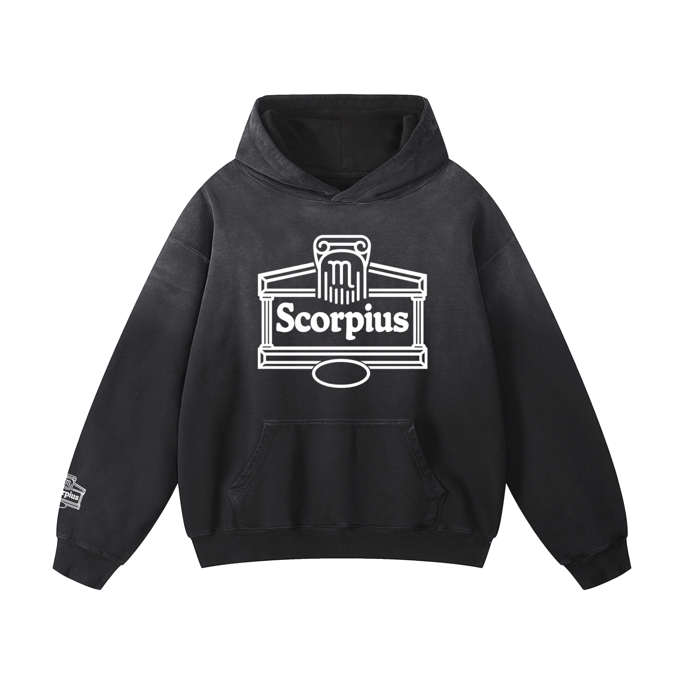 Scorpio ♏️ Heavyweight Sunfade Oversized Hoodie