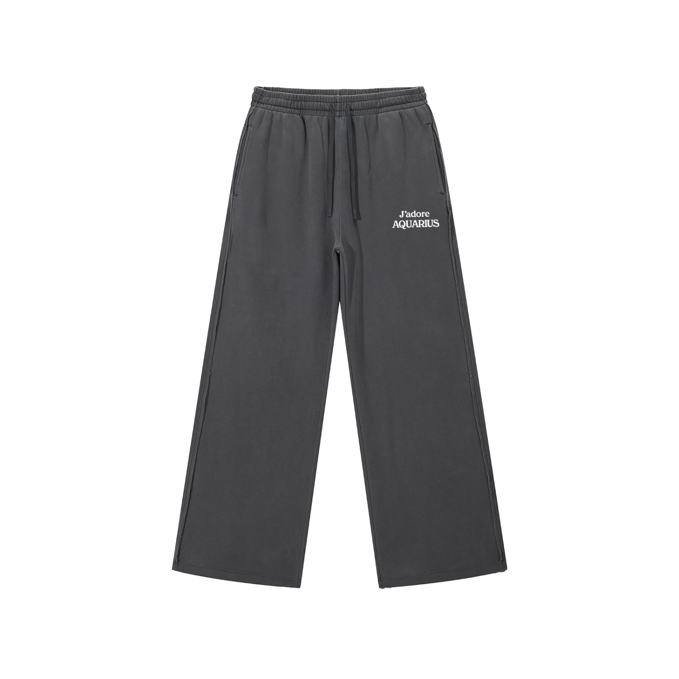 Aquarius ♒️ Snow Washed Raw Edge Sweatpants