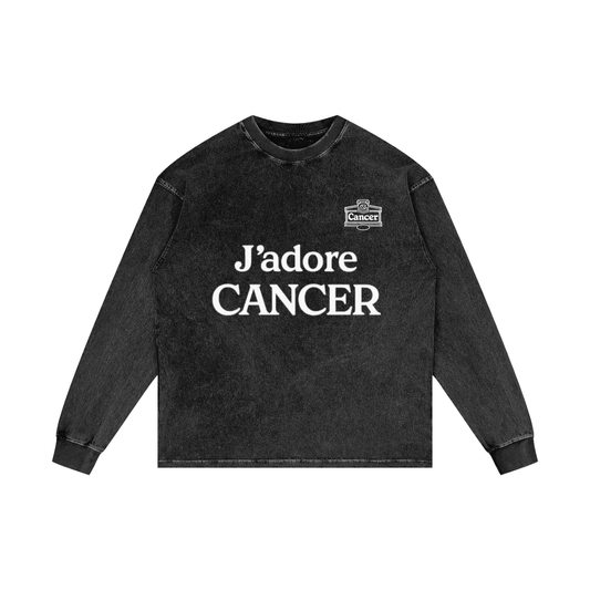 Cancer ♋ Acid Wash Long Sleeve
