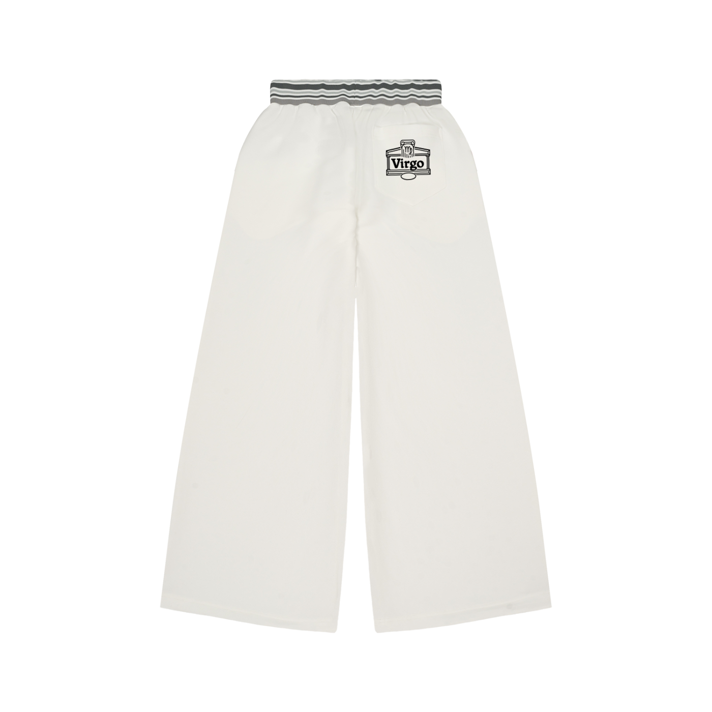Striped Waist Wide Leg Pants