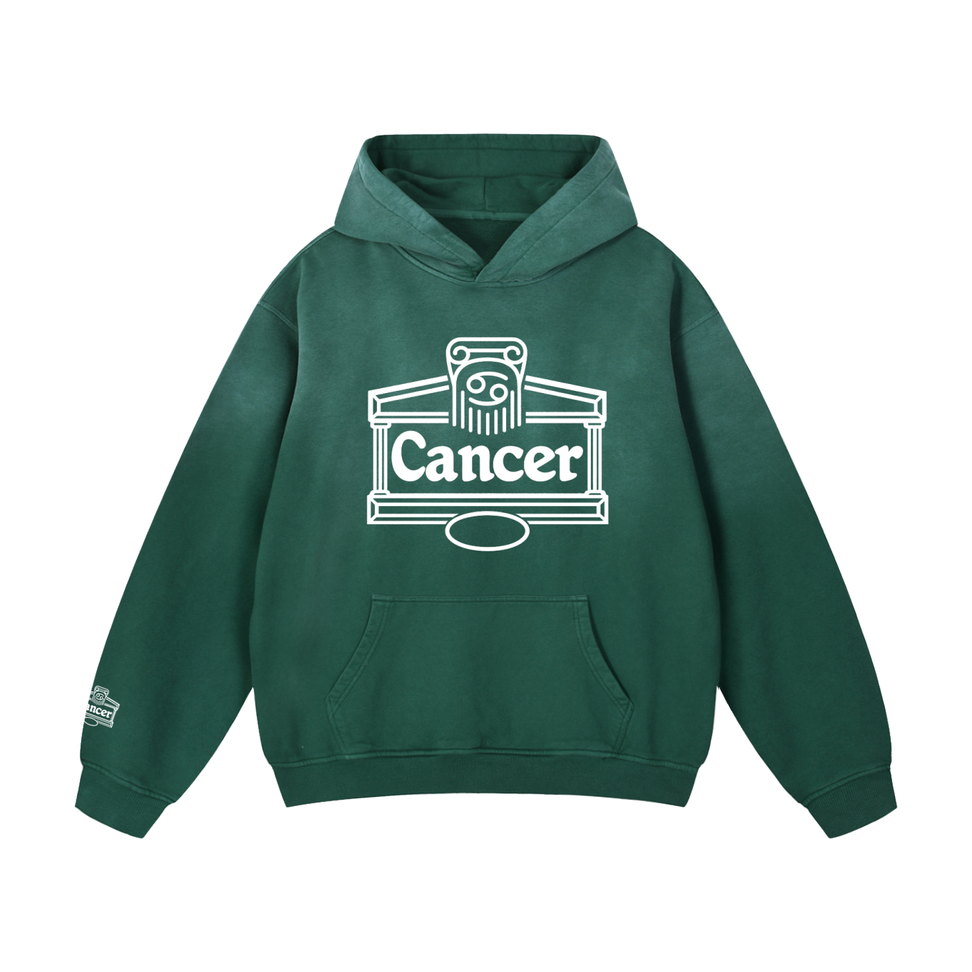 Cancer ♋ Heavyweight Sunfade Oversized Hoodie