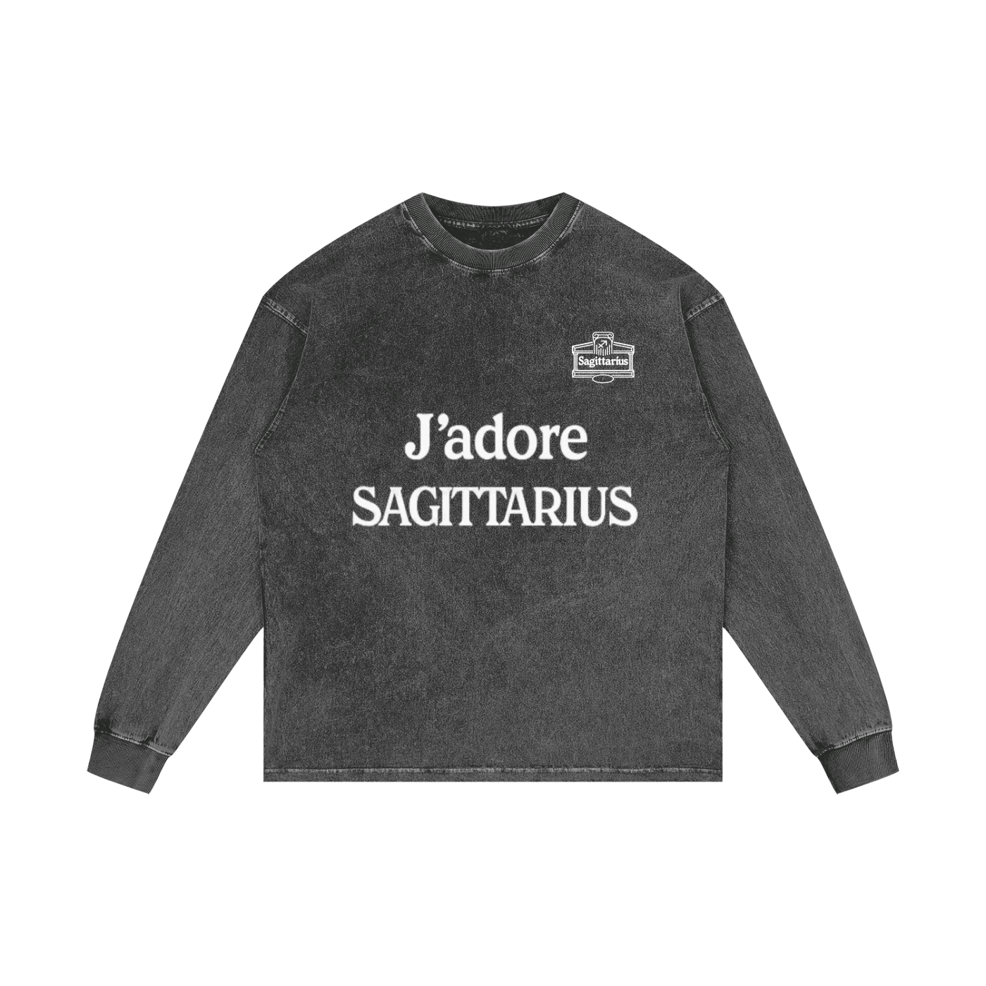Acid Wash Oversize Long Sleeve T-Shirt