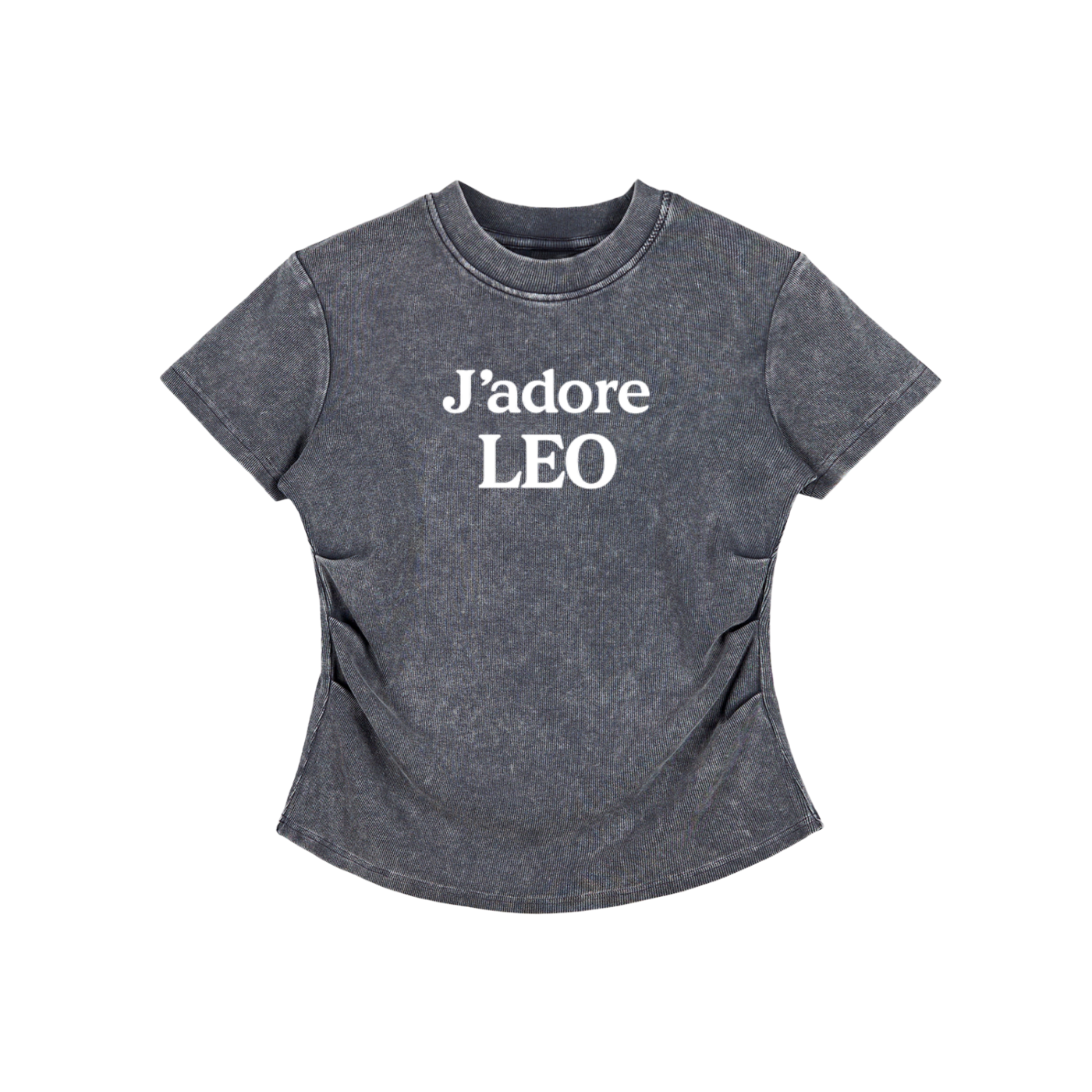 Vintage Washed Bodycon Cotton T-Shirt