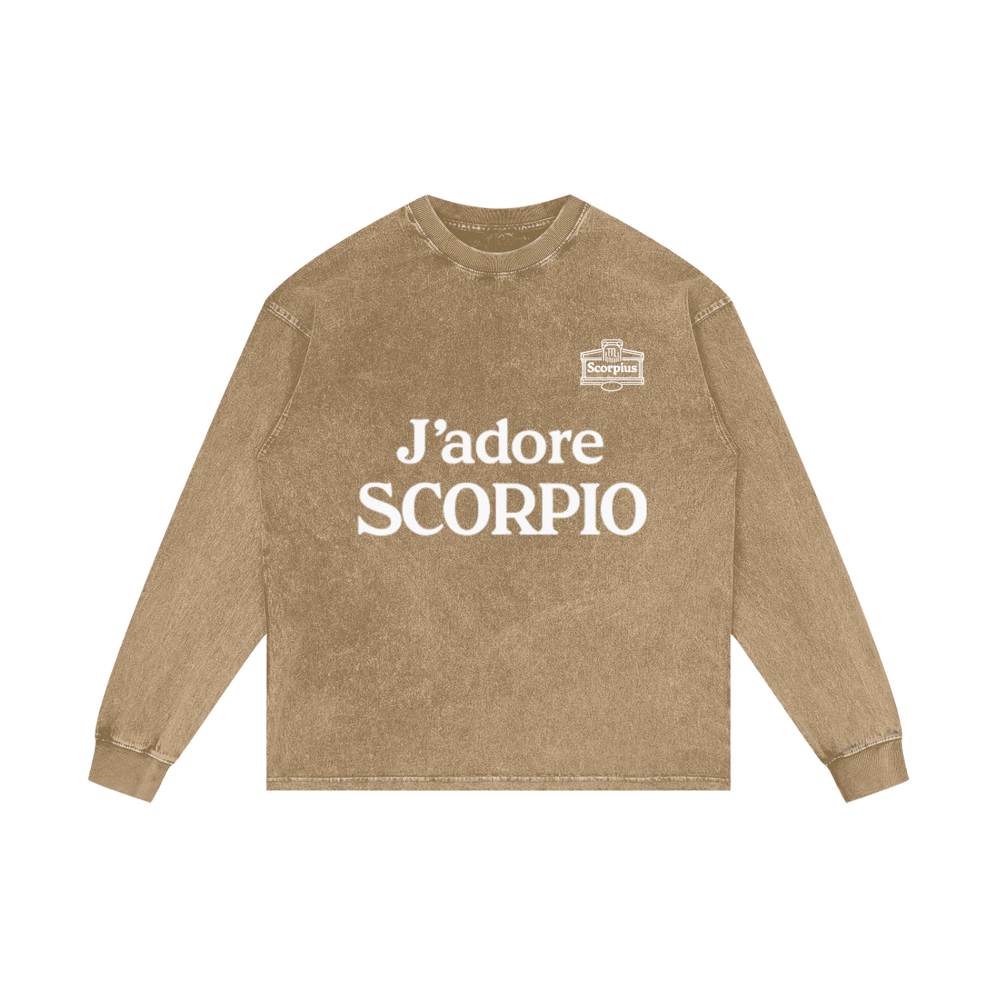 Acid Wash Oversize Long Sleeve T-Shirt