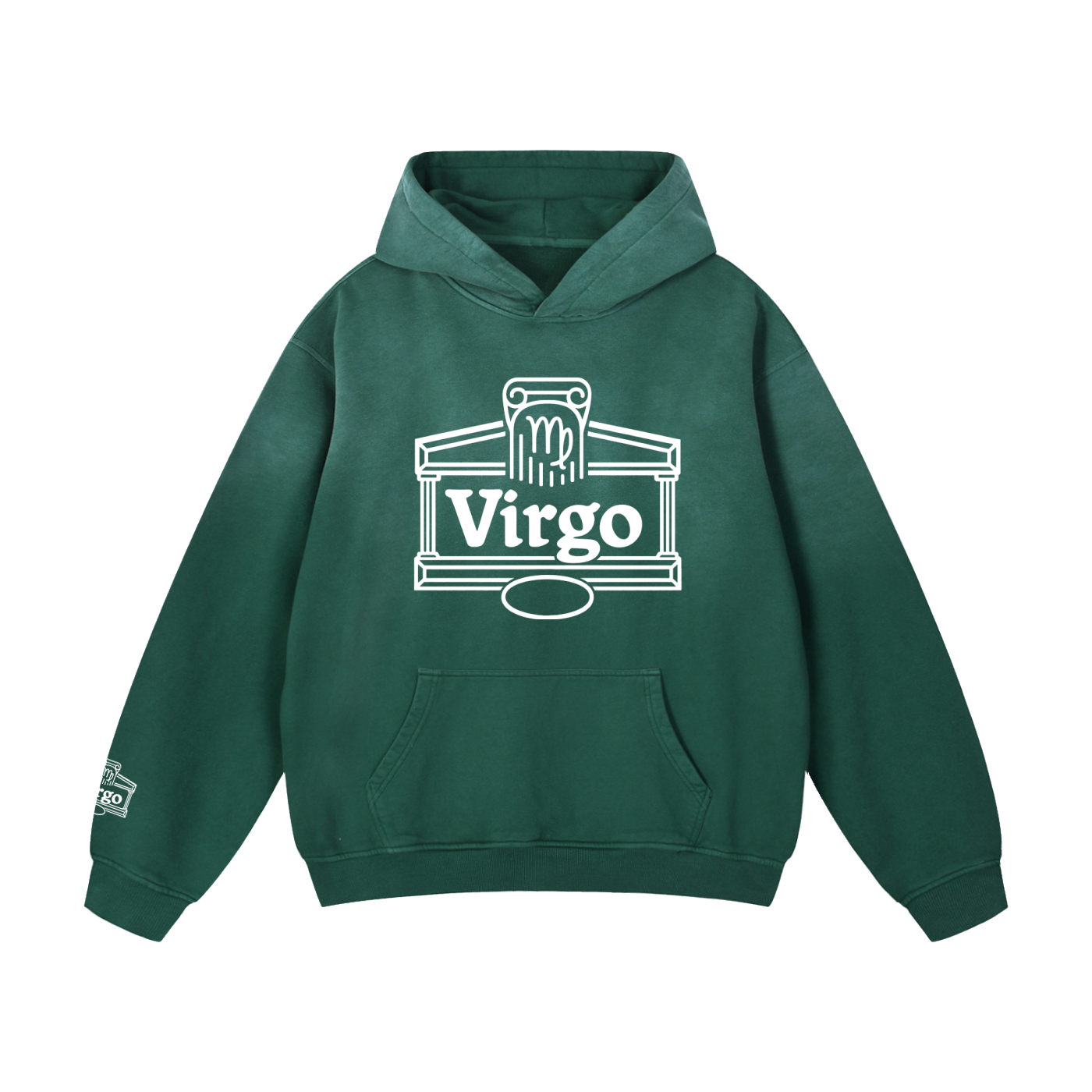 Virgo ♍️ Heavyweight Sunfade Oversized Hoodie