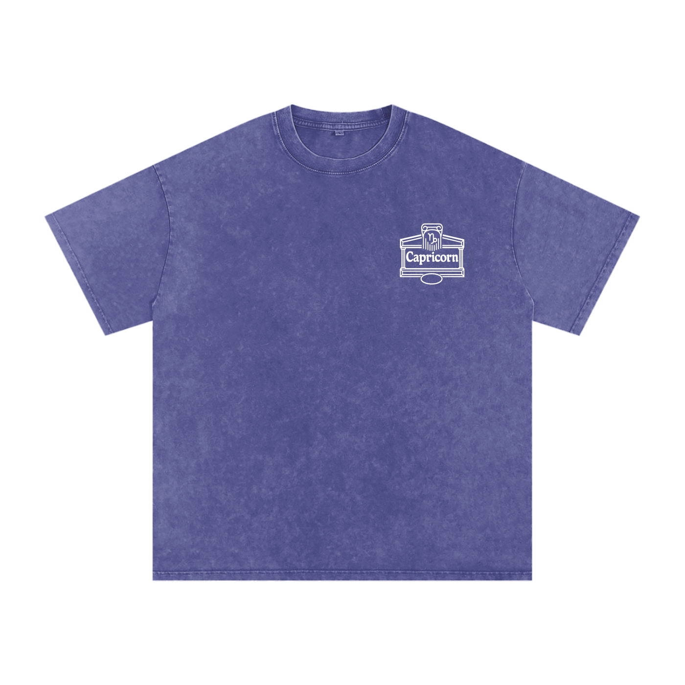 Capricorn ♑️ Snow Washed Oversized Cotton T-Shirt