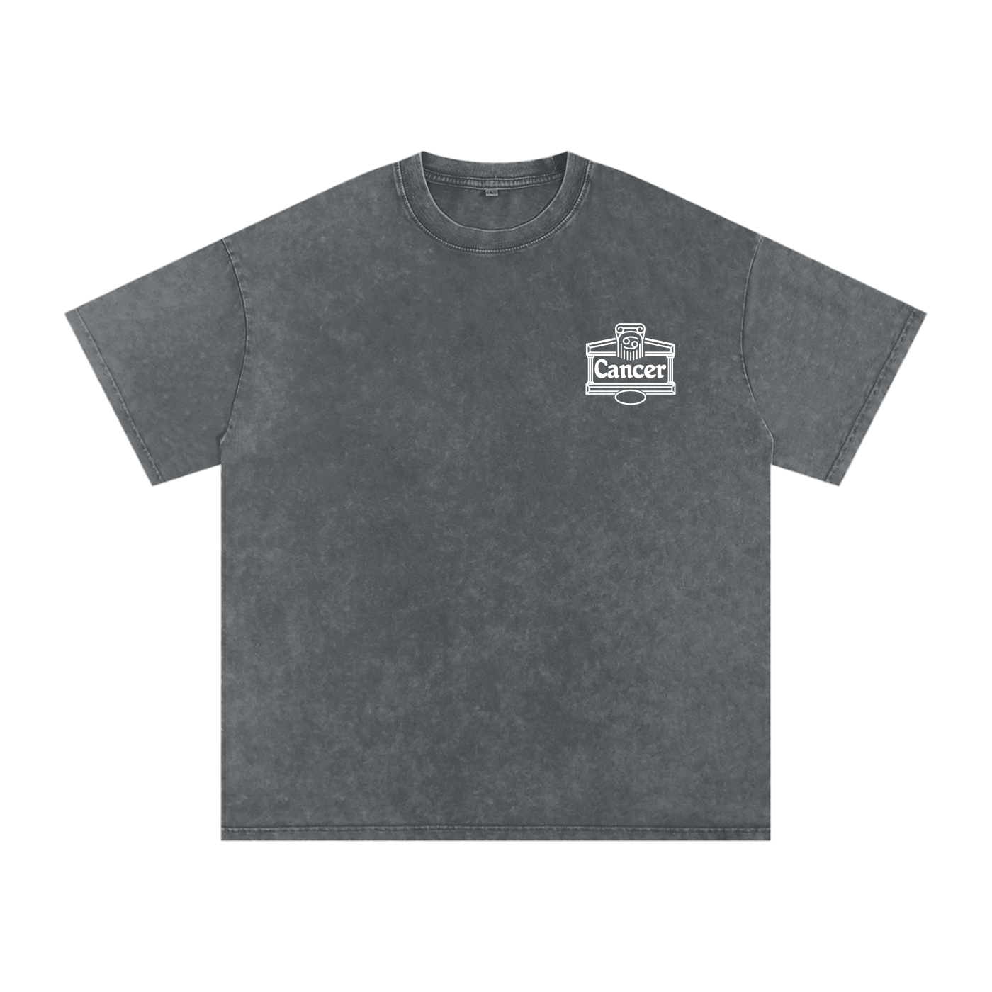 Cancer ♋️  Snow Washed Oversized Cotton T-Shirt