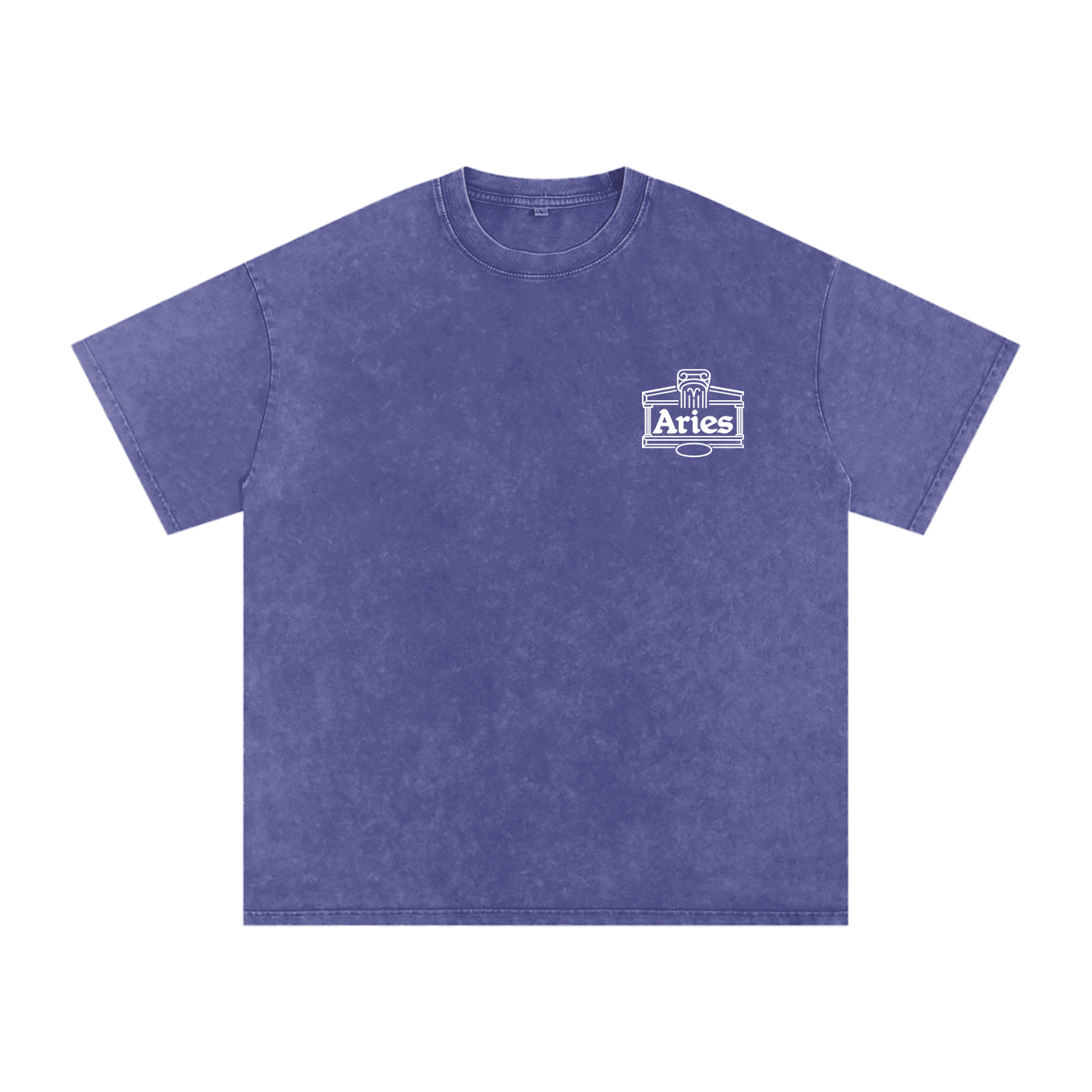Aries ♈️ Snow Washed Oversized Cotton T-Shirt