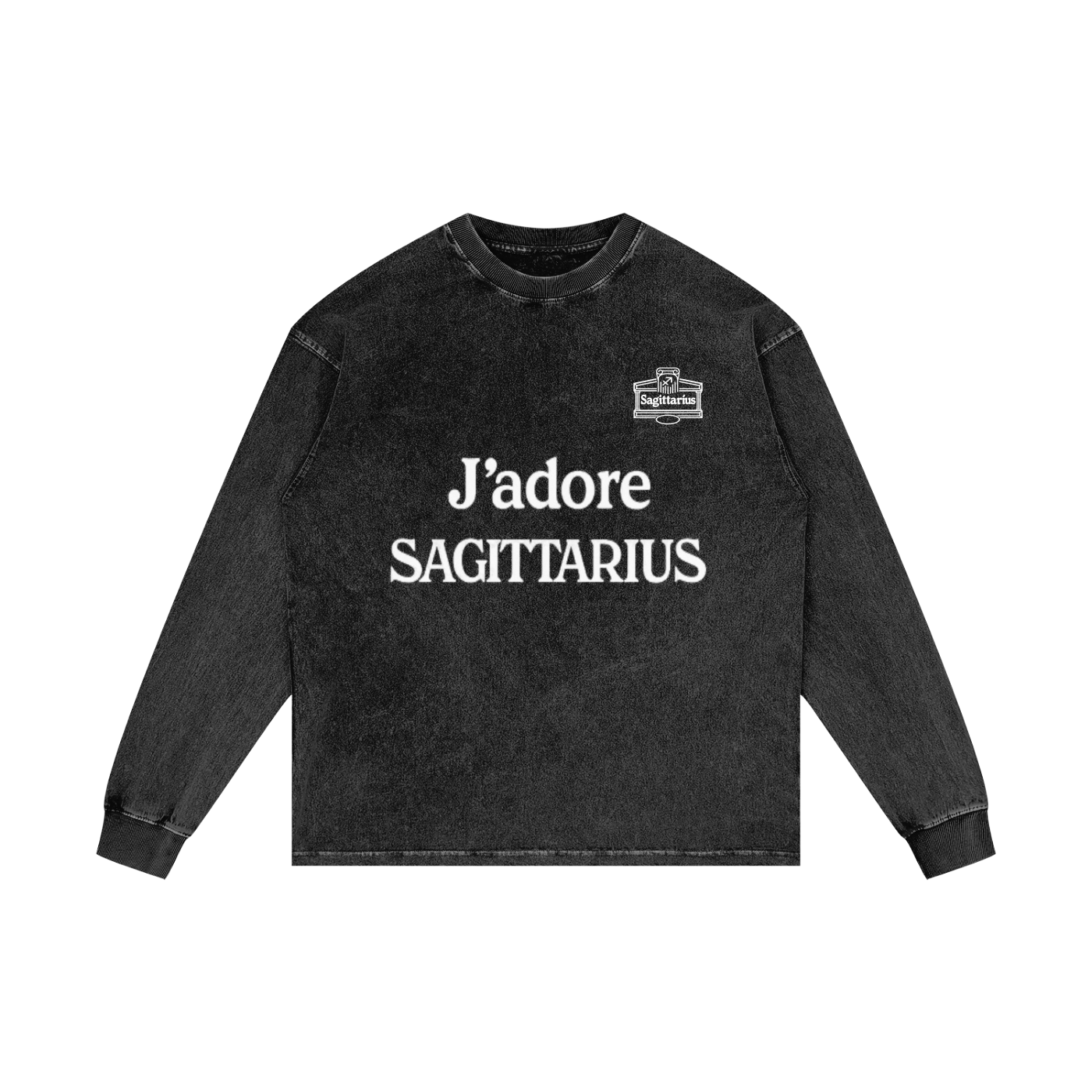 Acid Wash Oversize Long Sleeve T-Shirt