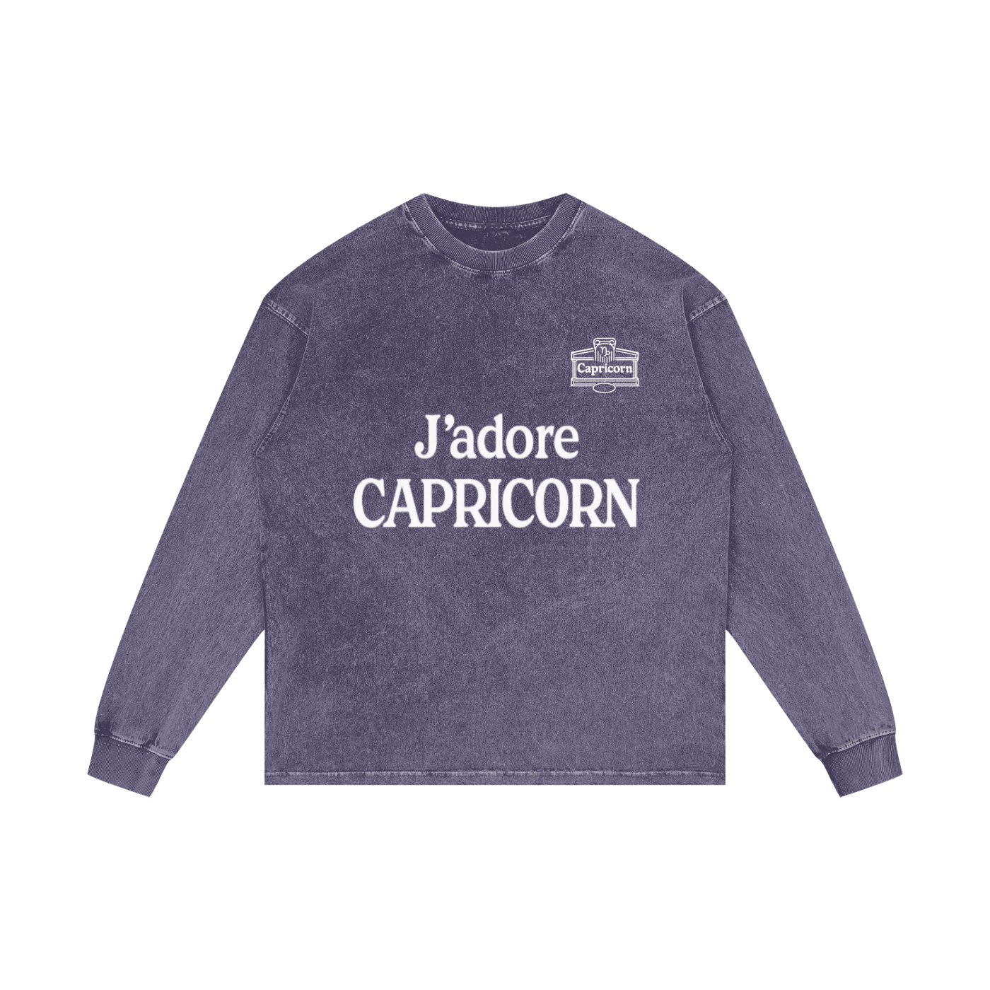 Acid Wash Oversize Long Sleeve T-Shirt