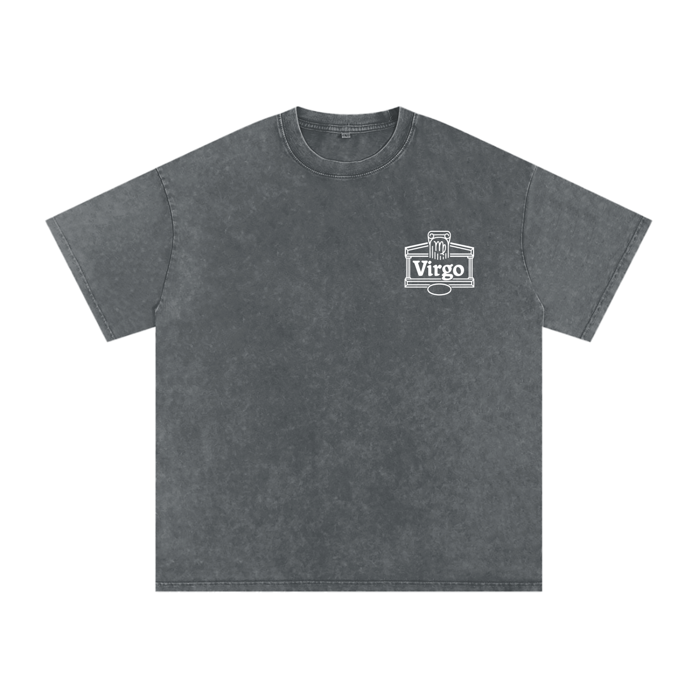 Virgo ♍️ Snow Washed Oversized Cotton T-Shirt