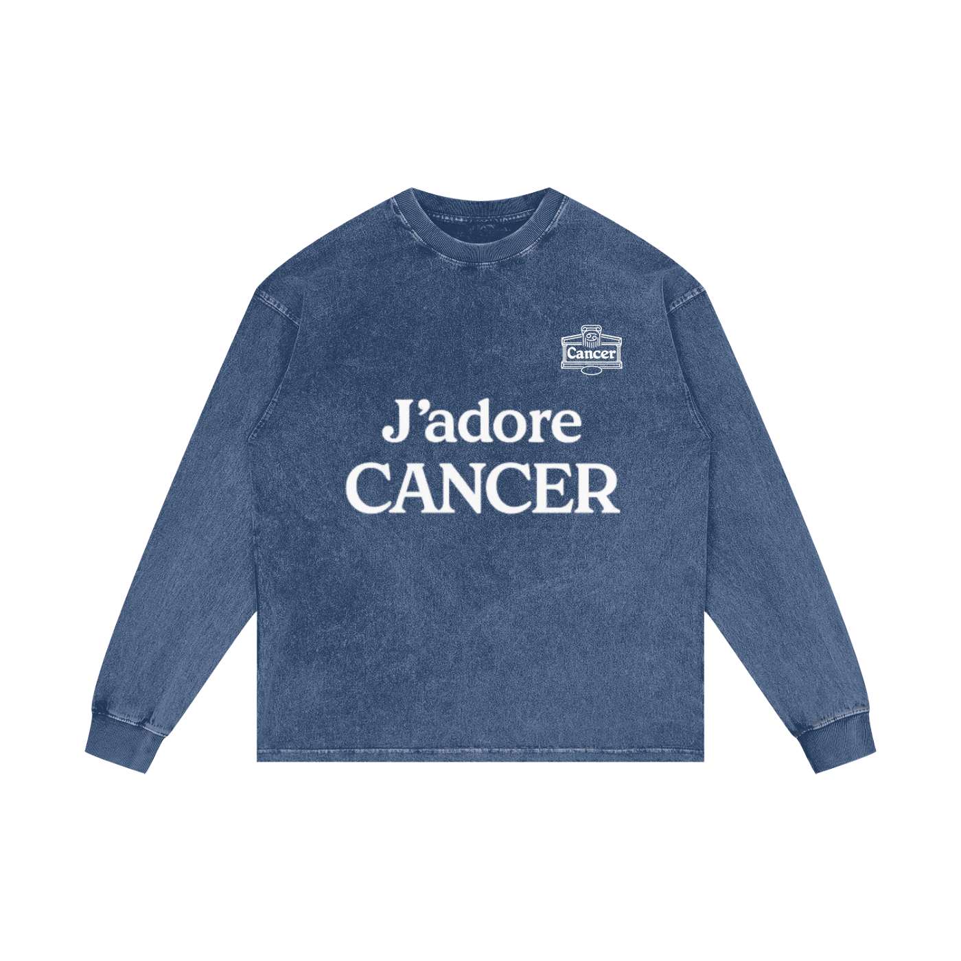 Acid Wash Oversize Long Sleeve T-Shirt